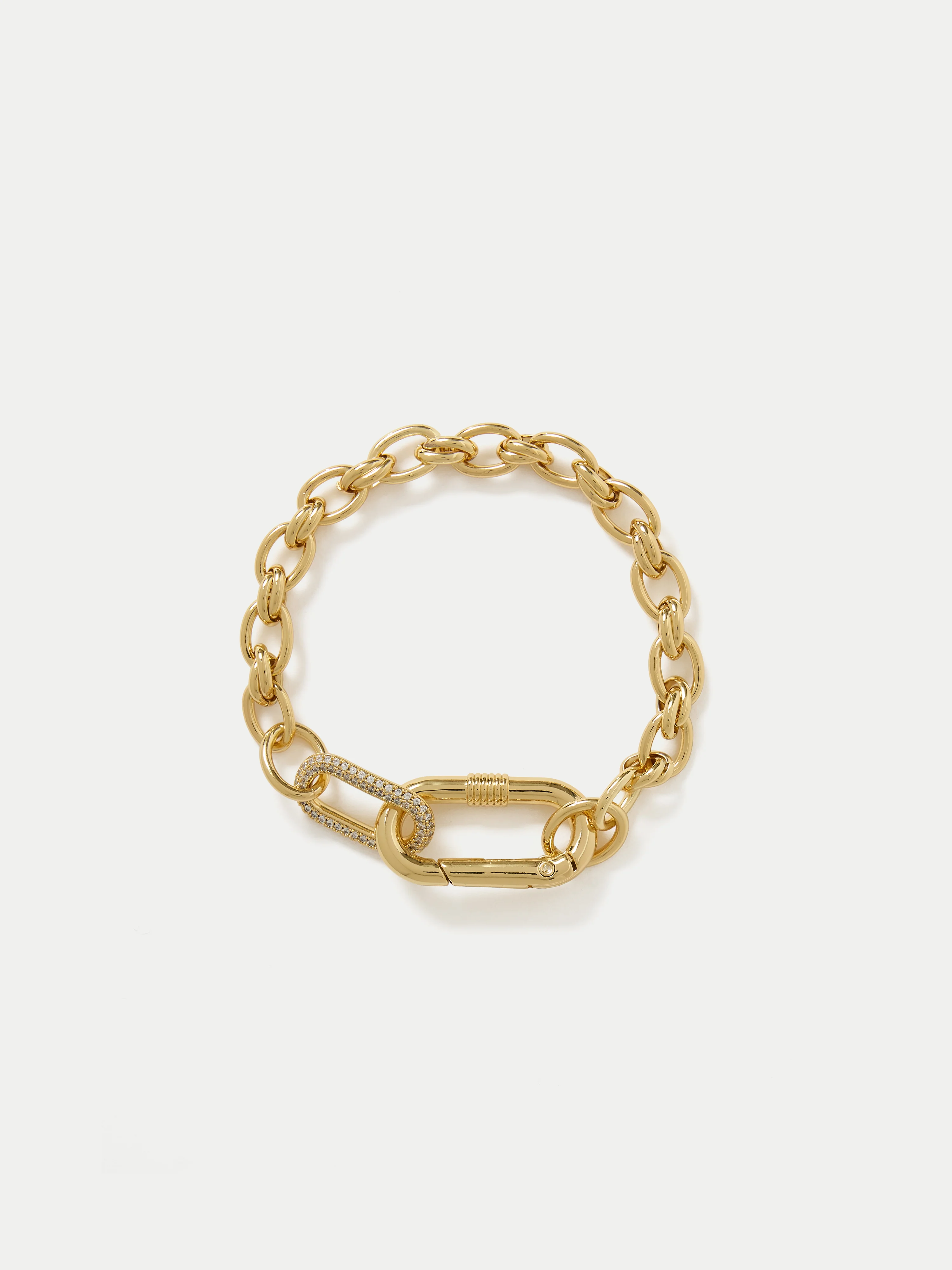 Pave Chain Bracelet | Gold - Image 4