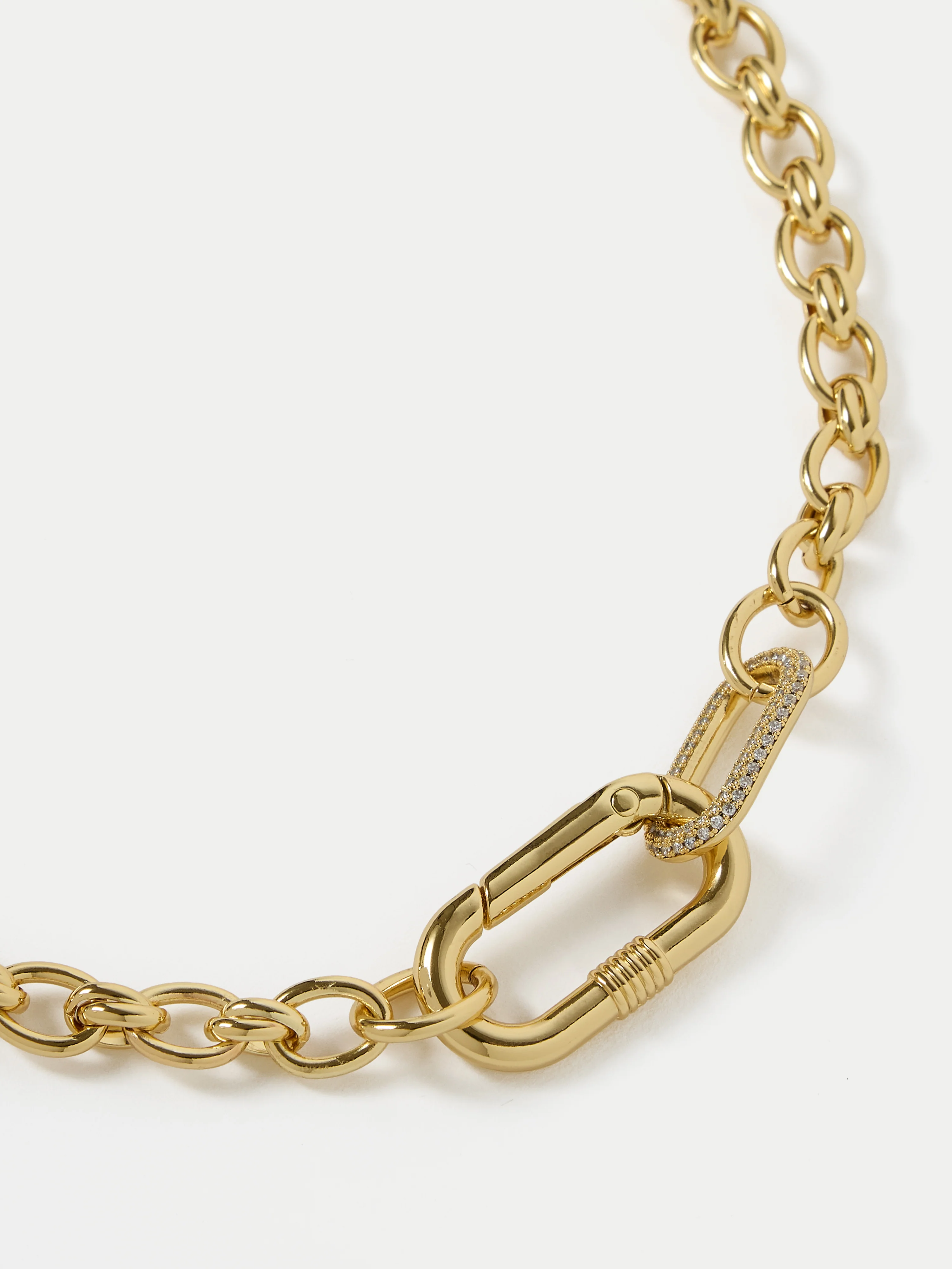 Pave Chain Necklace | Gold - Image 2