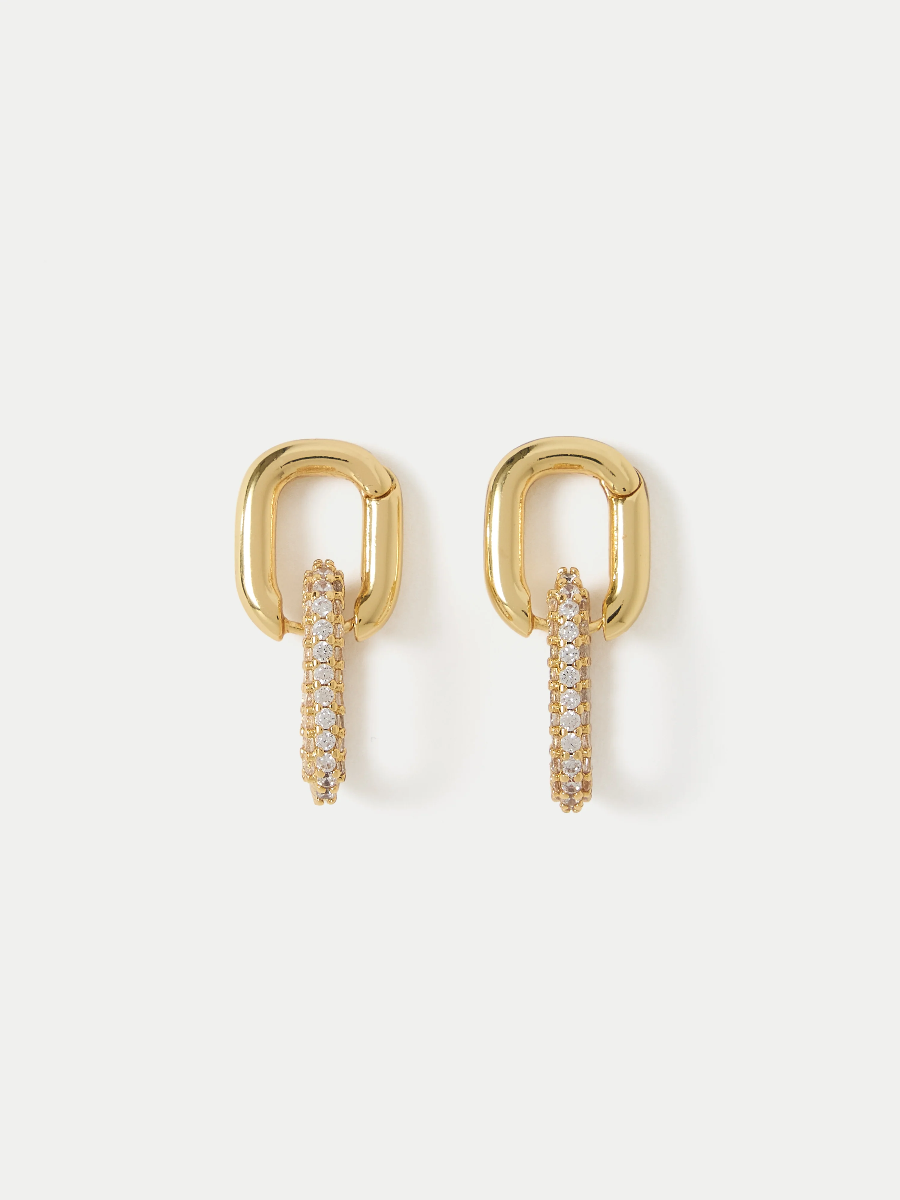 Pave Drop Earring | Gold - Image 4