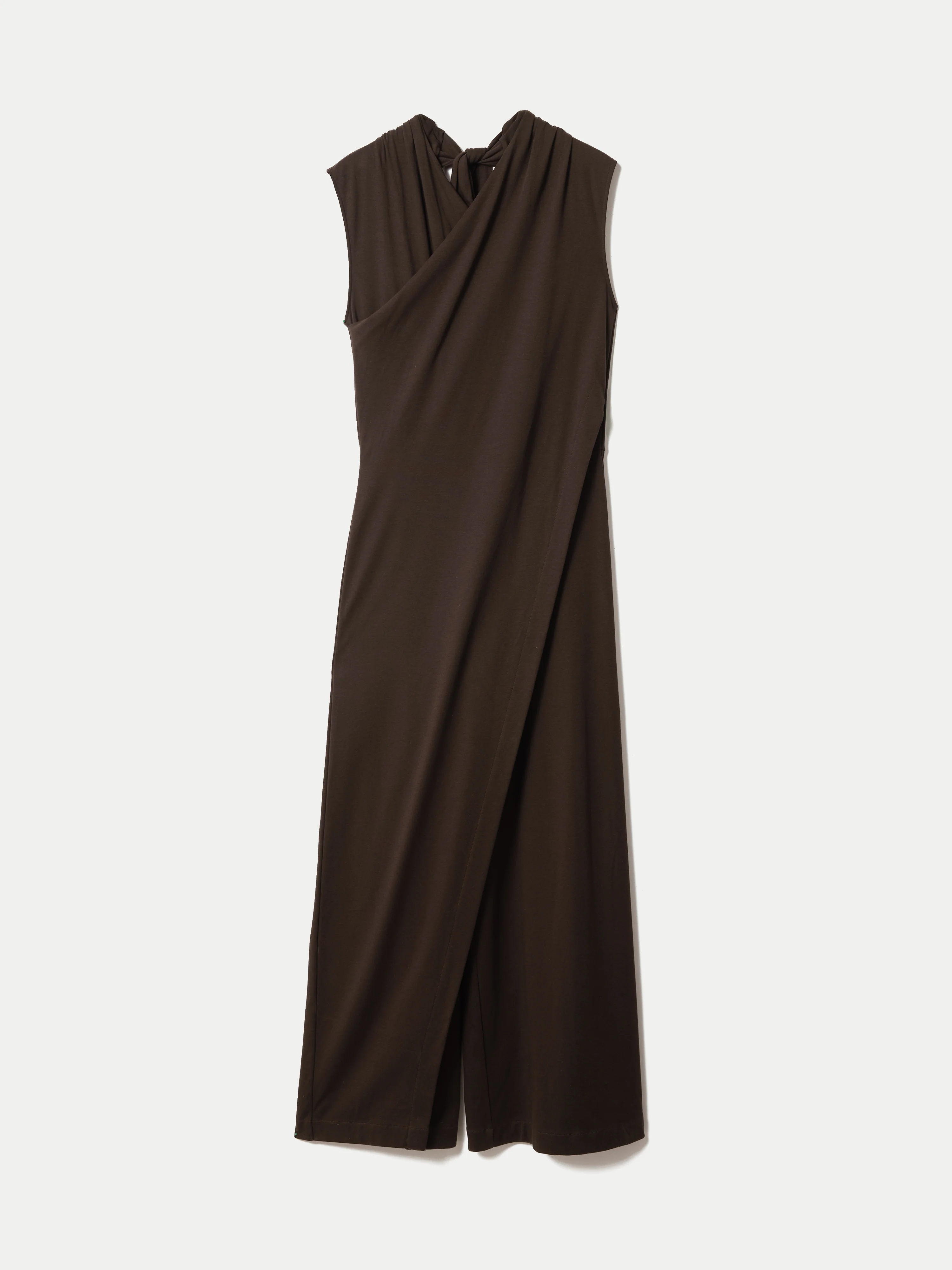 Pima Cotton Jumpsuit | Brown - Image 6