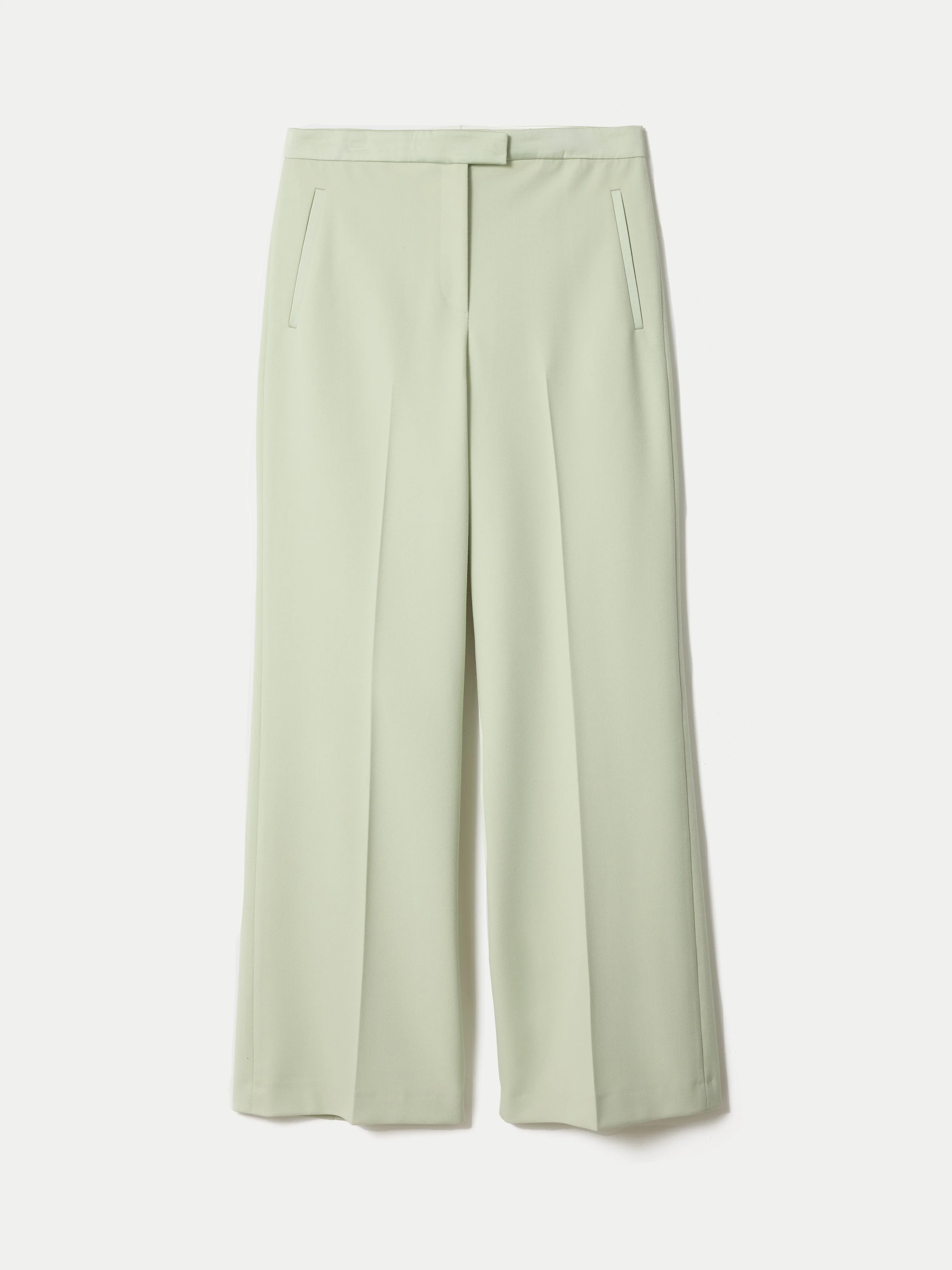 Wide Leg Tuxedo Trouser | Green - Image 7