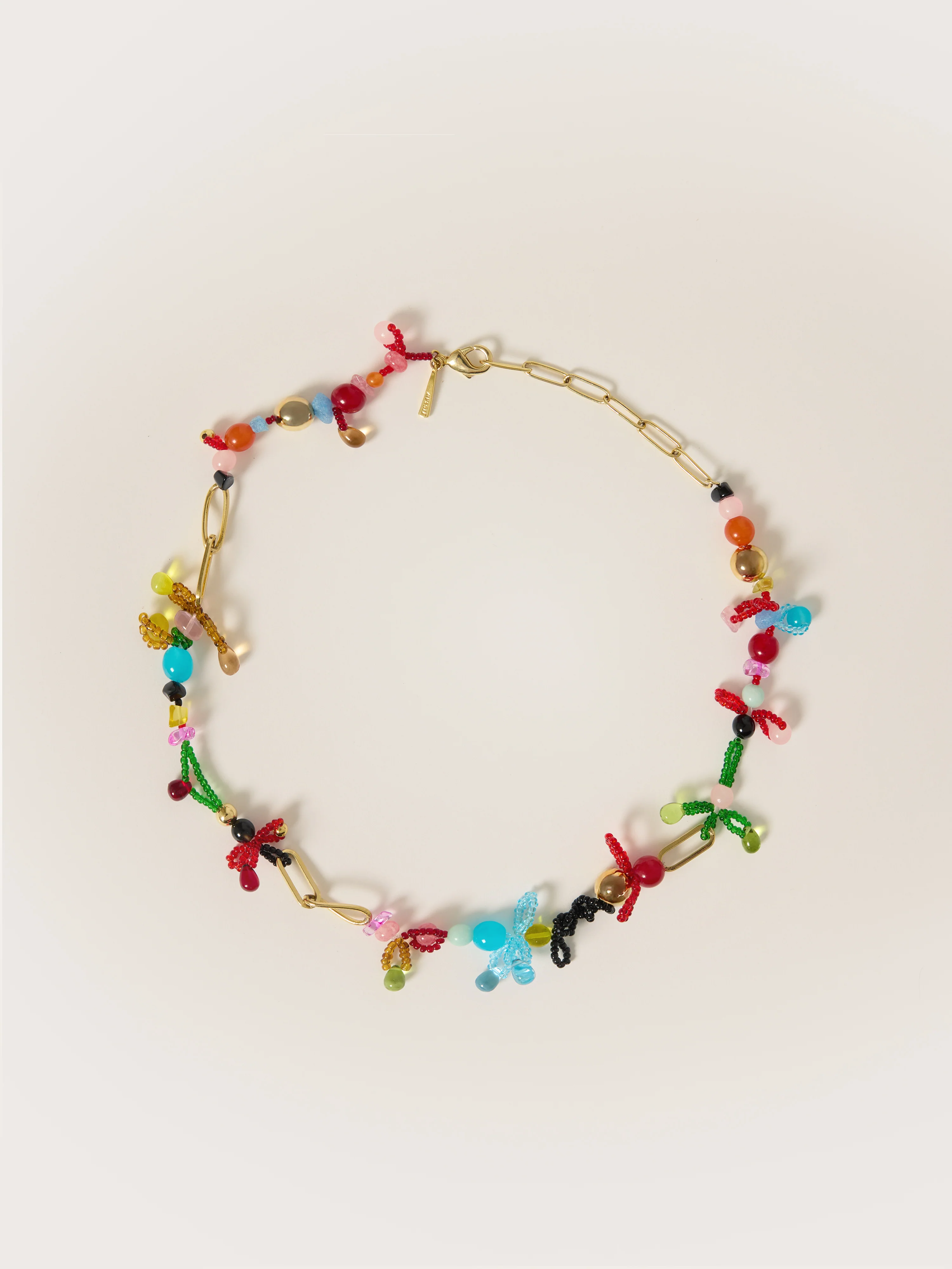 Playful Ditsy Bead Necklace | Multi - Image 2