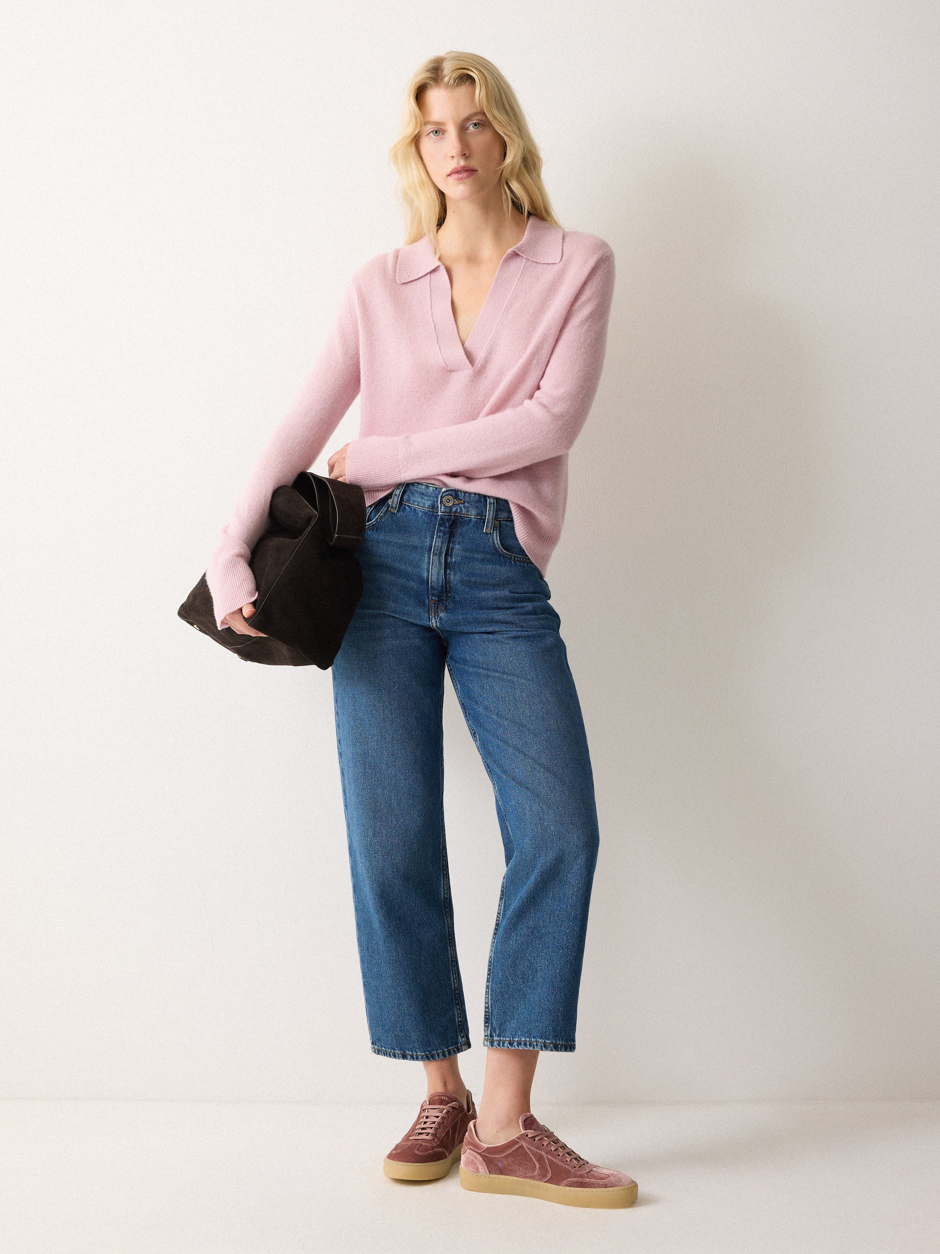 Portland Velvet Trainer | Pink - Image 2