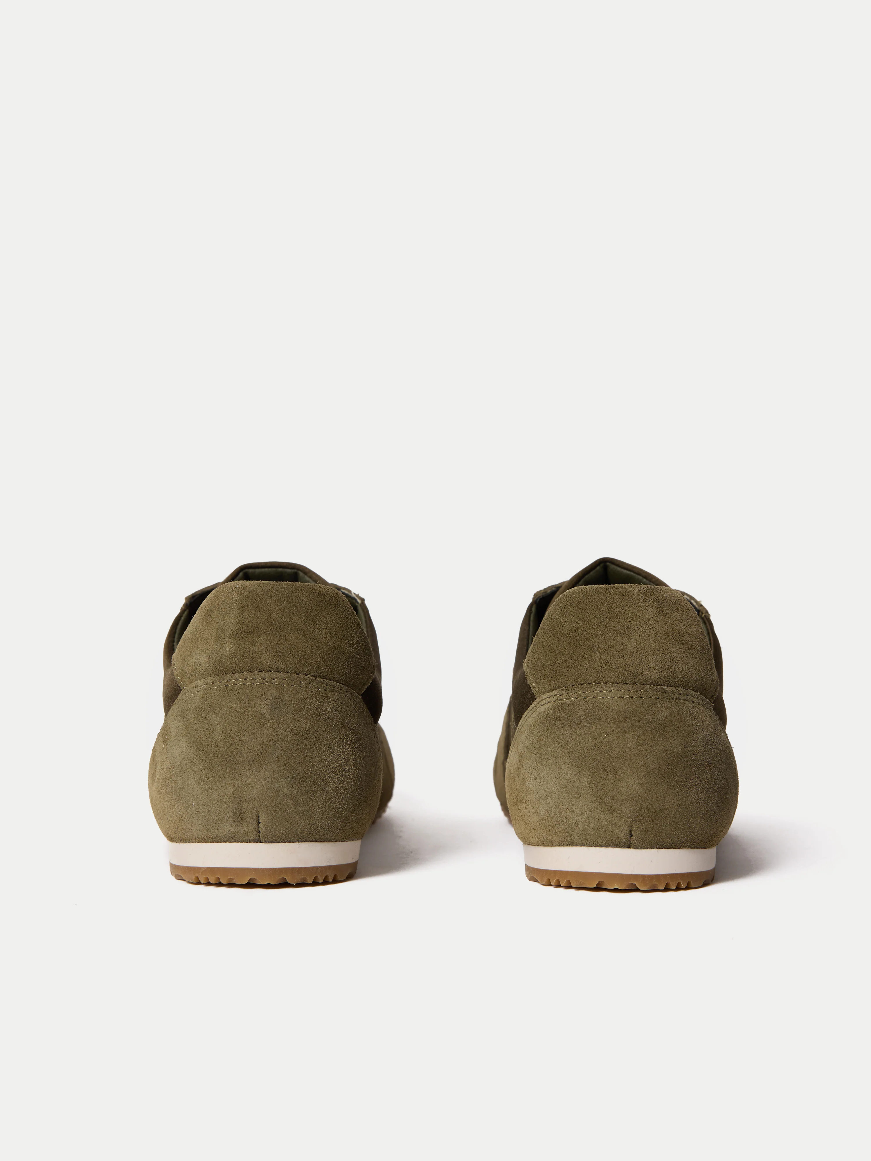 Porto Suede Satin Trainer | Khaki - Image 4