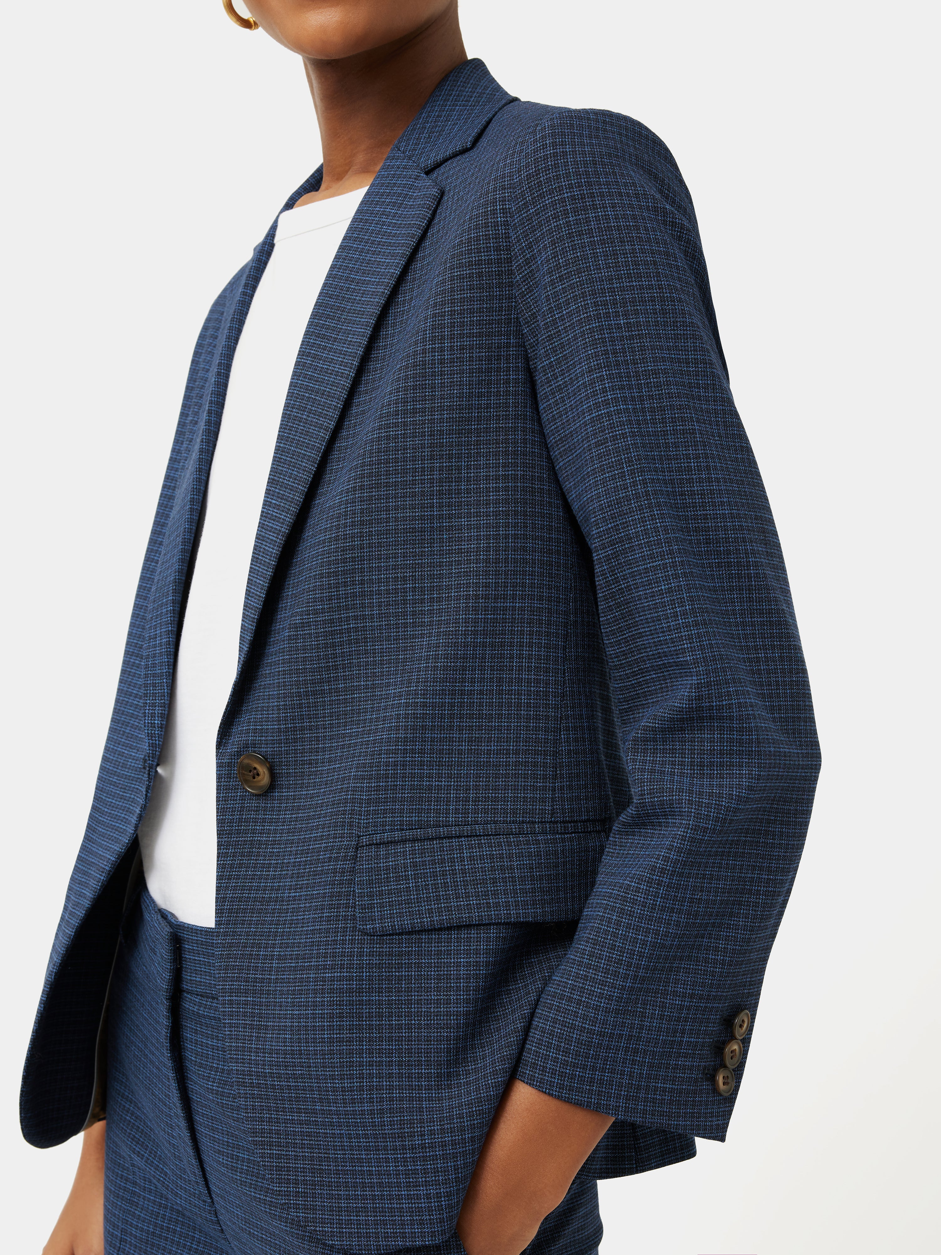 Portofino Brook Check Jacket | Navy - Image 4