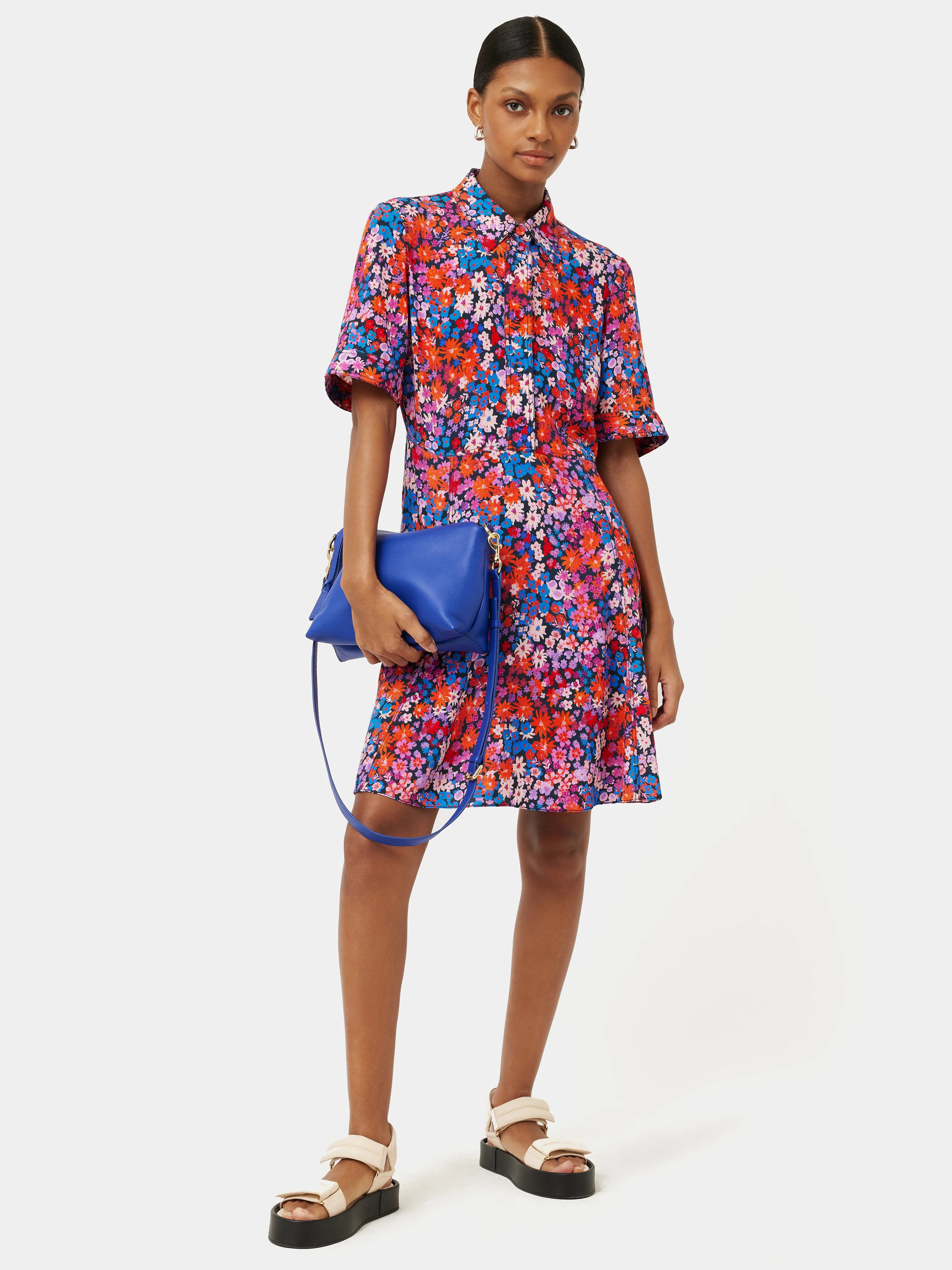 Rave Floral Tea Dress | Pink - Image 4