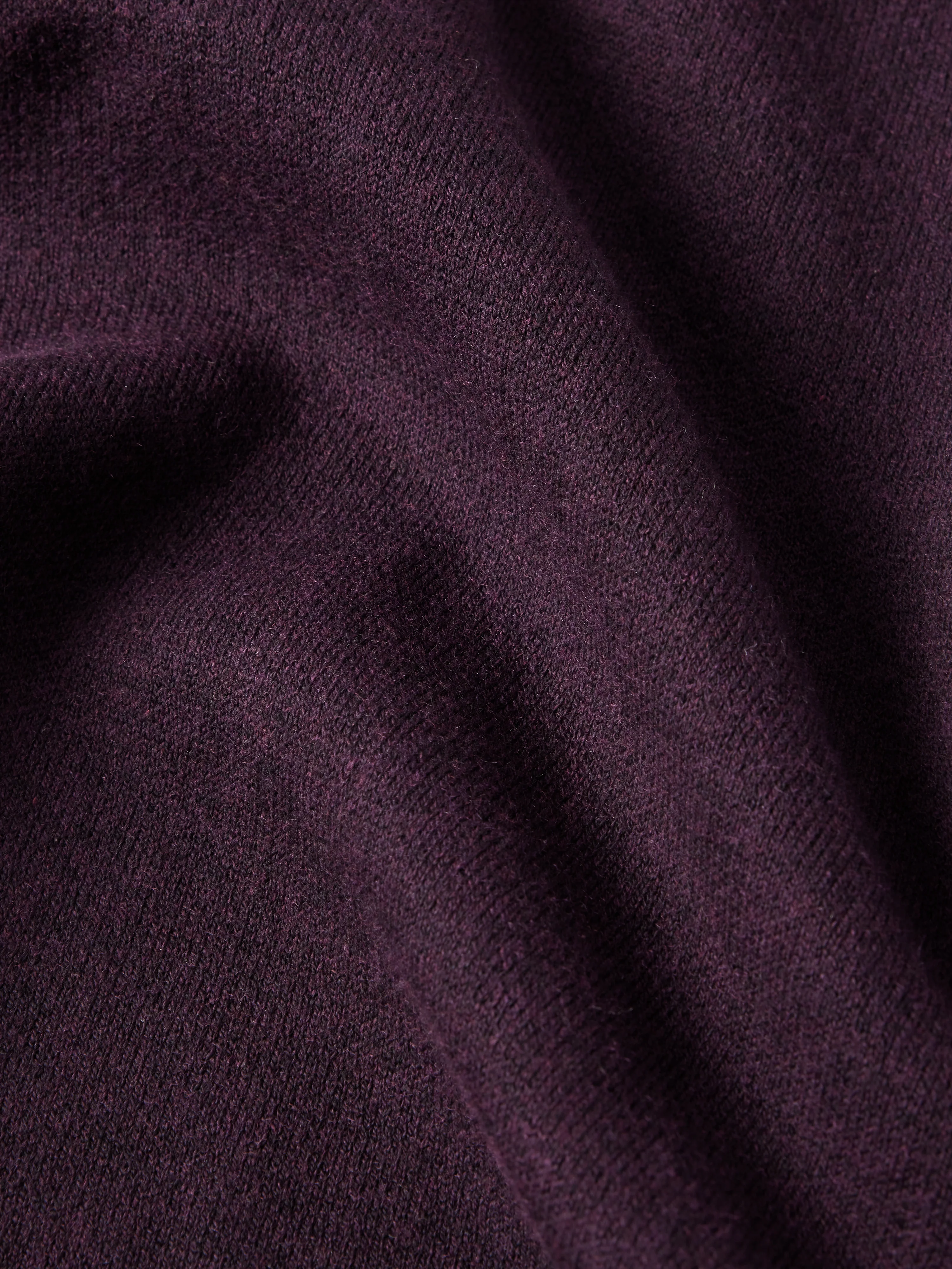 Reversible Cotton Blend Poncho | Burgundy - Image 7