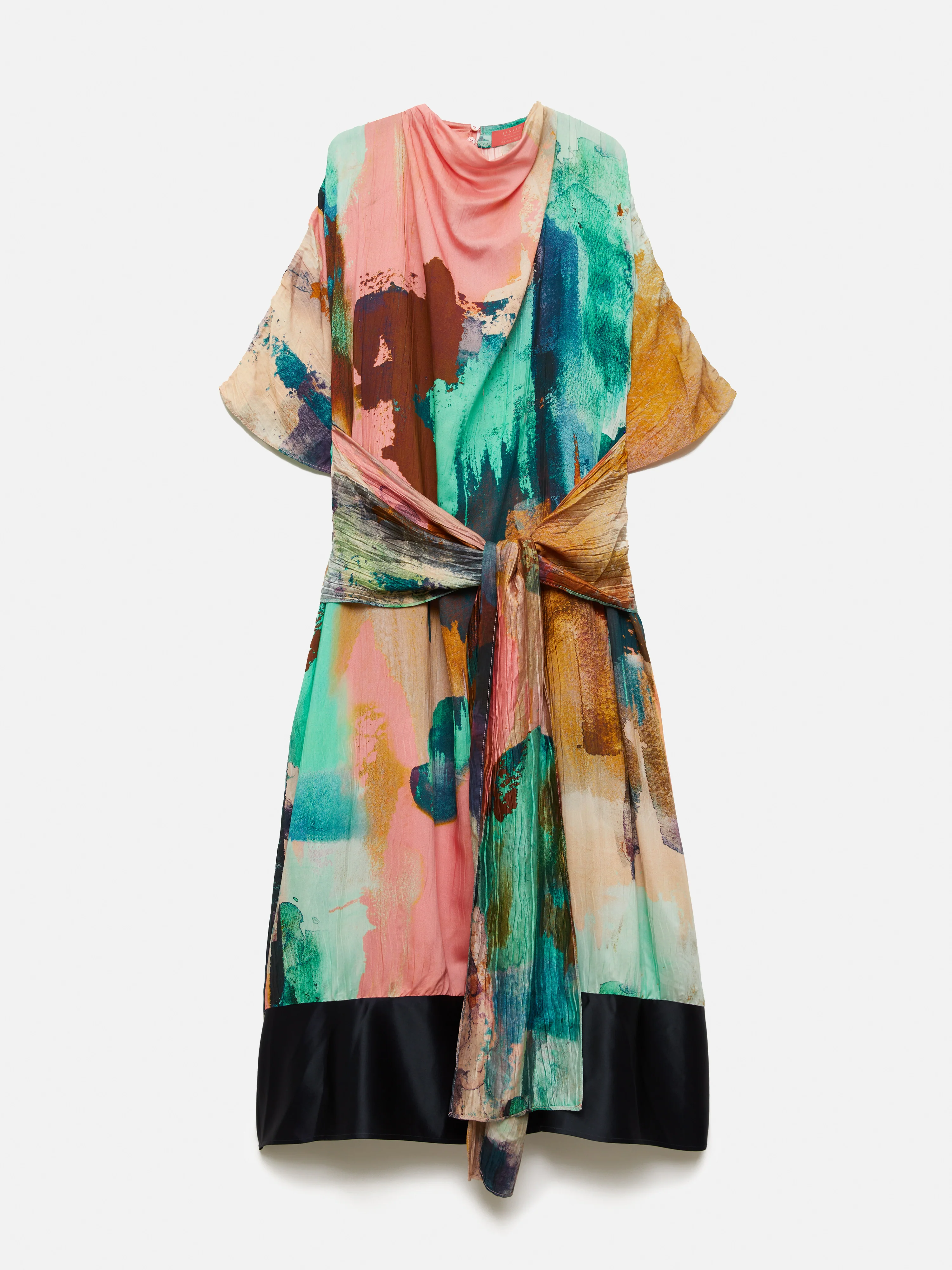 Roksanda Knotted Plisse Dress | Multi - Image 10