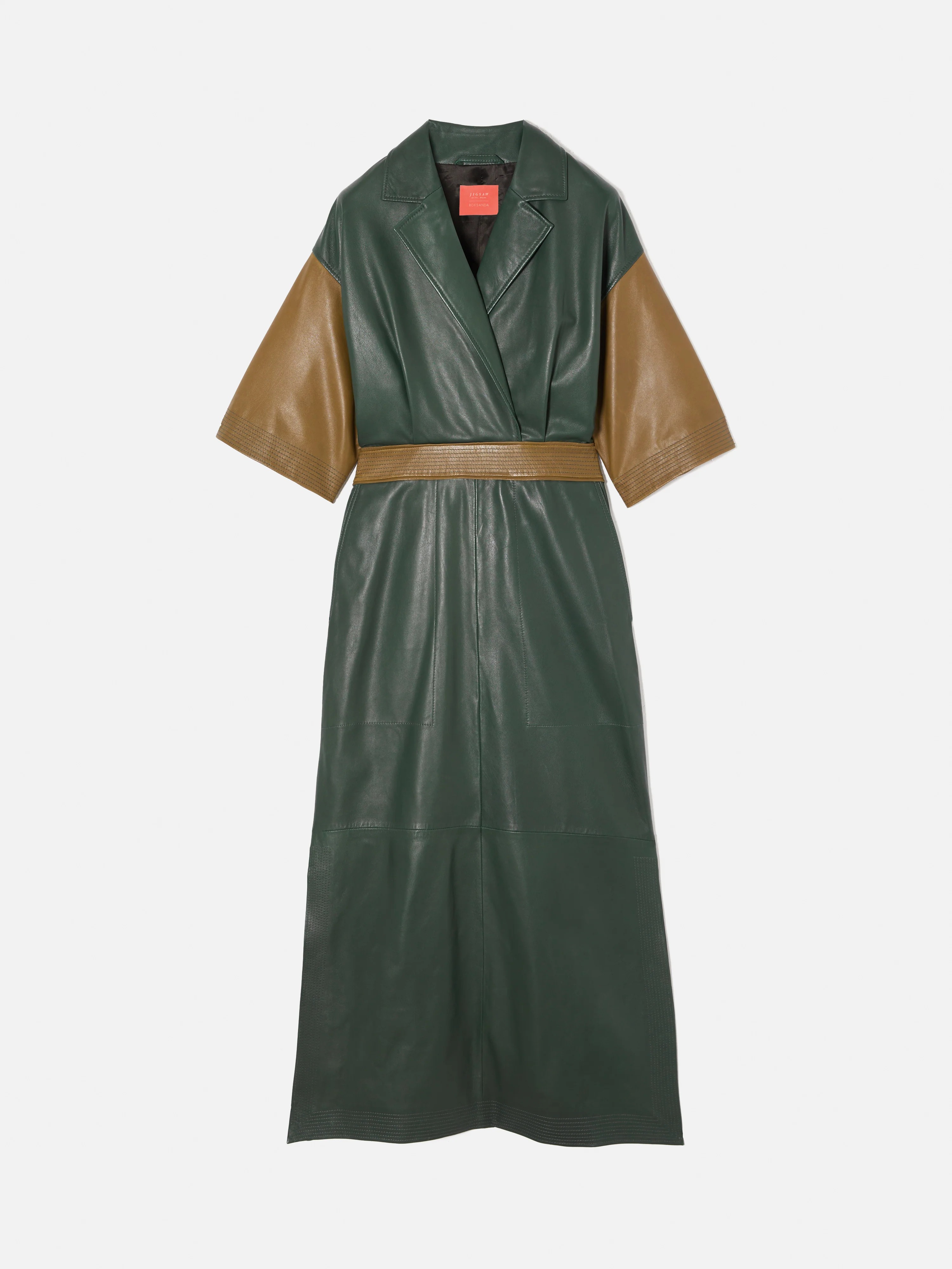 ROKSANDA Leather Dress | Khaki - Image 5