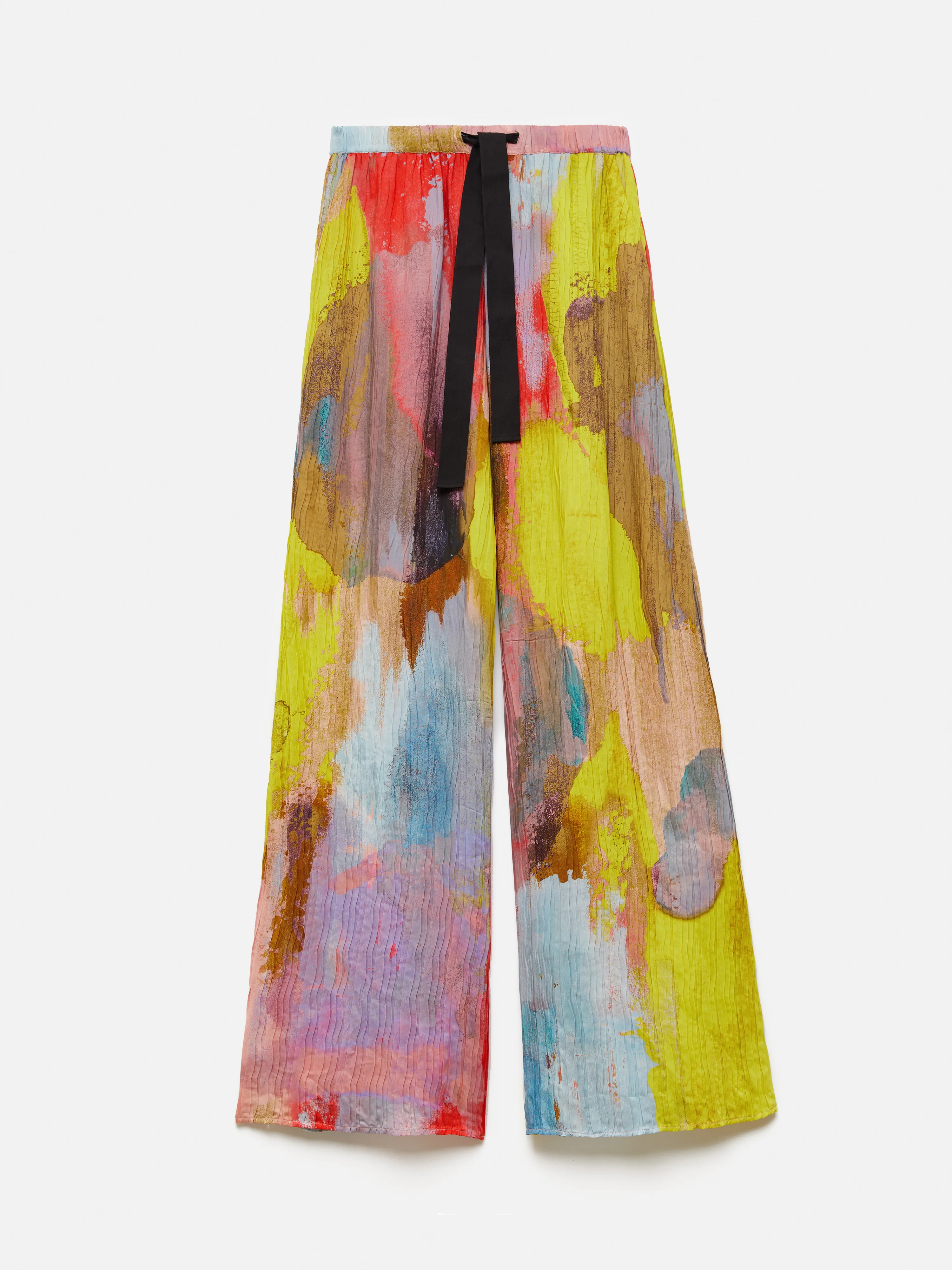 Roksanda Plisse Silk Trouser | Multi - Image 8