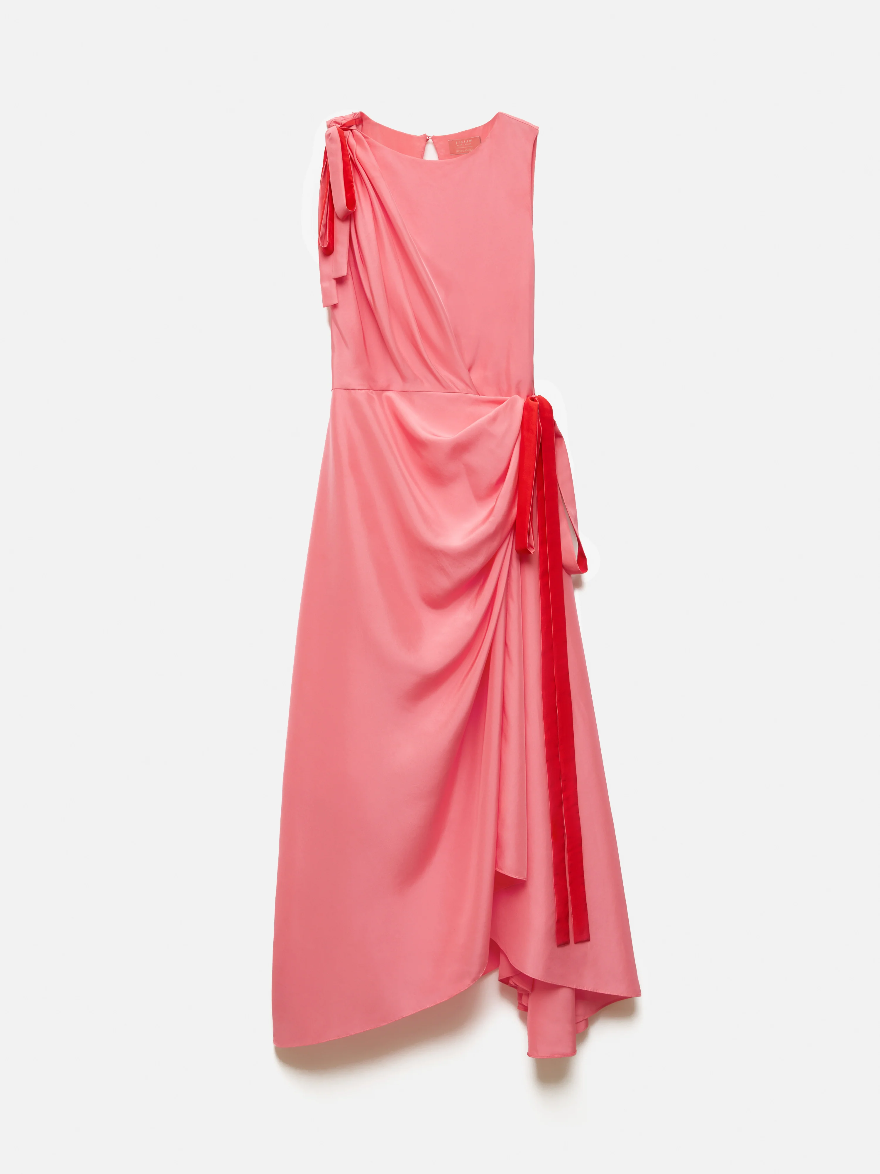 Roksanda Silk Bow Dress | Pink - Image 6