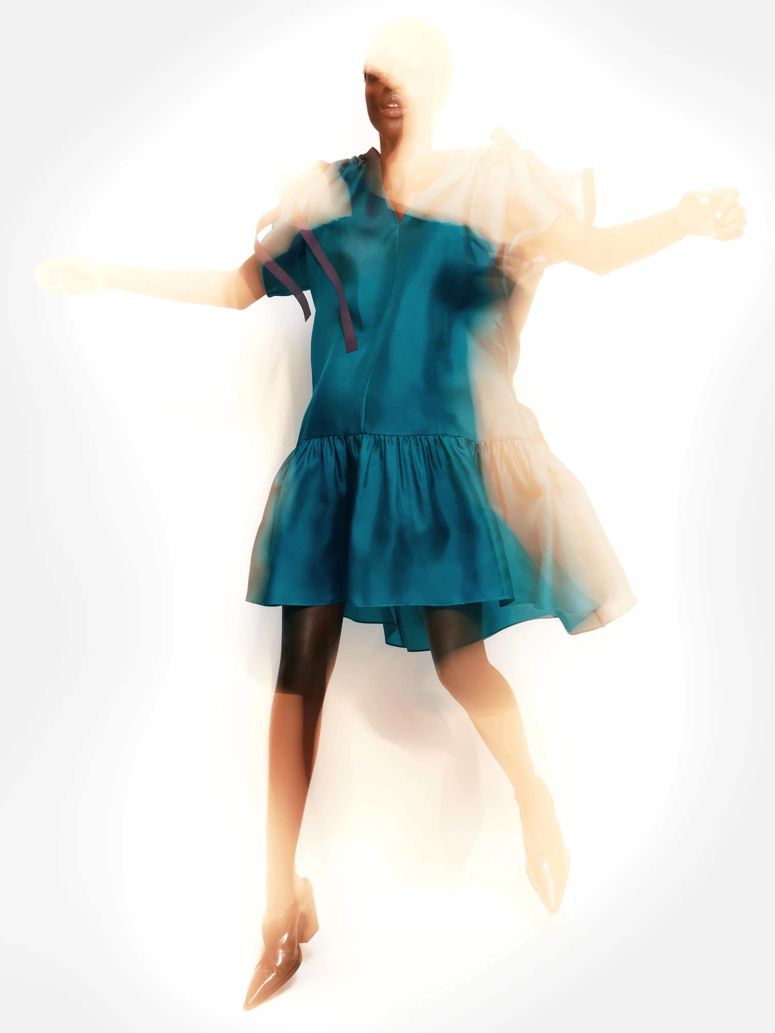 Roksanda Silk Gazar Dress | Teal - Image 6