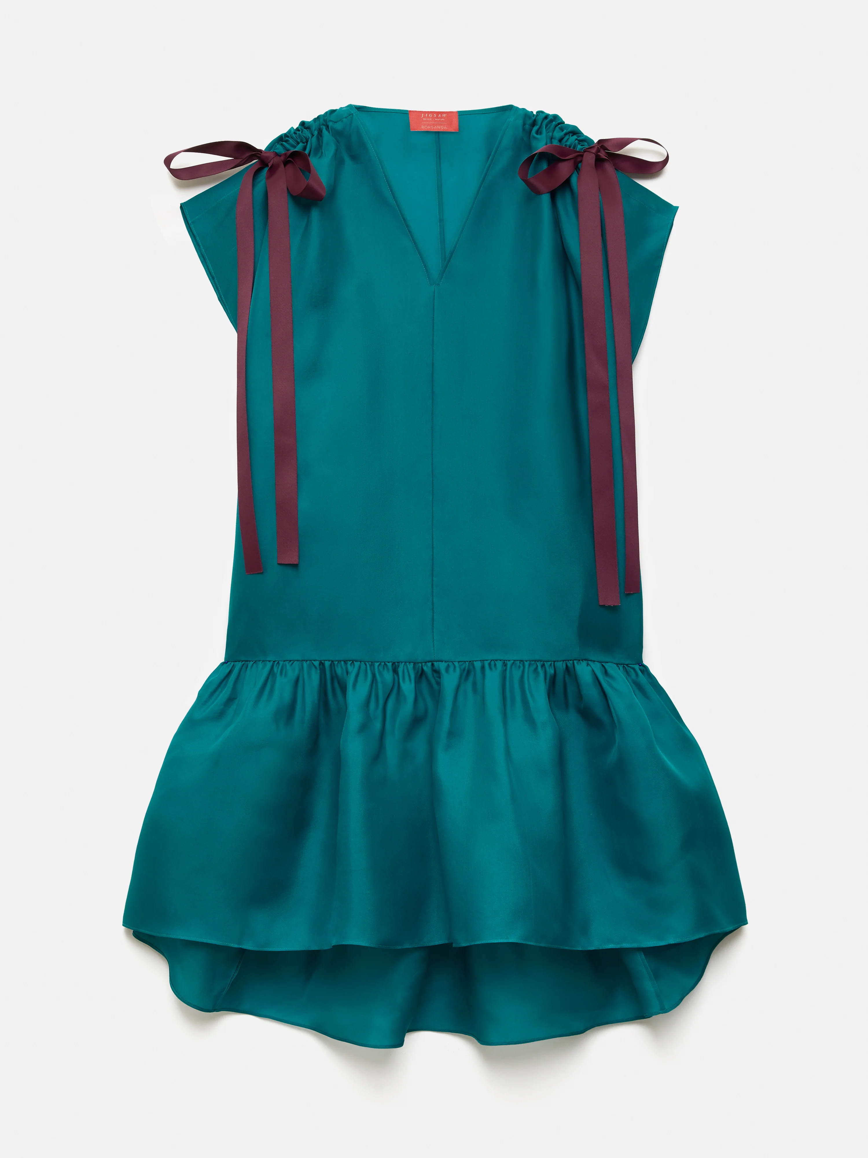 Roksanda Silk Gazar Dress | Teal - Image 8