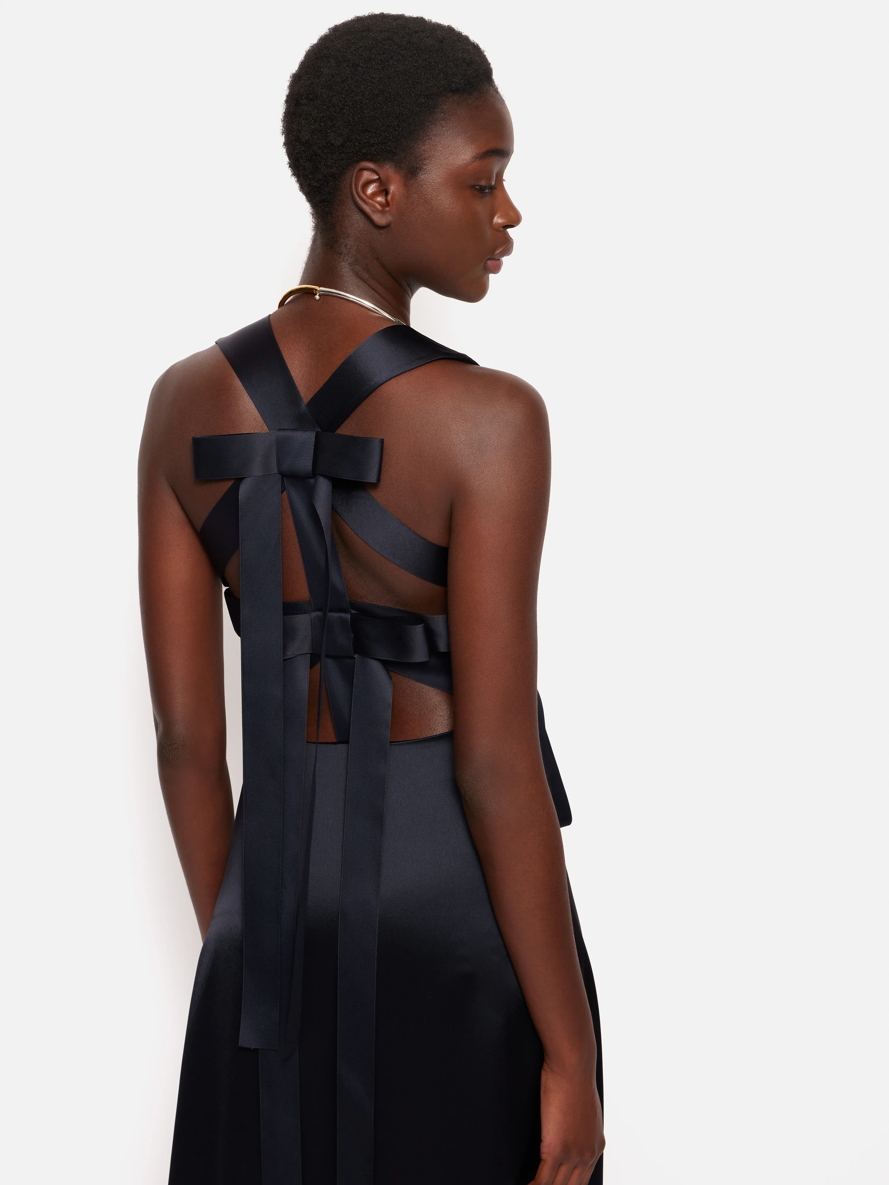 Roksanda Slip Maxi Dress | Navy - Image 3