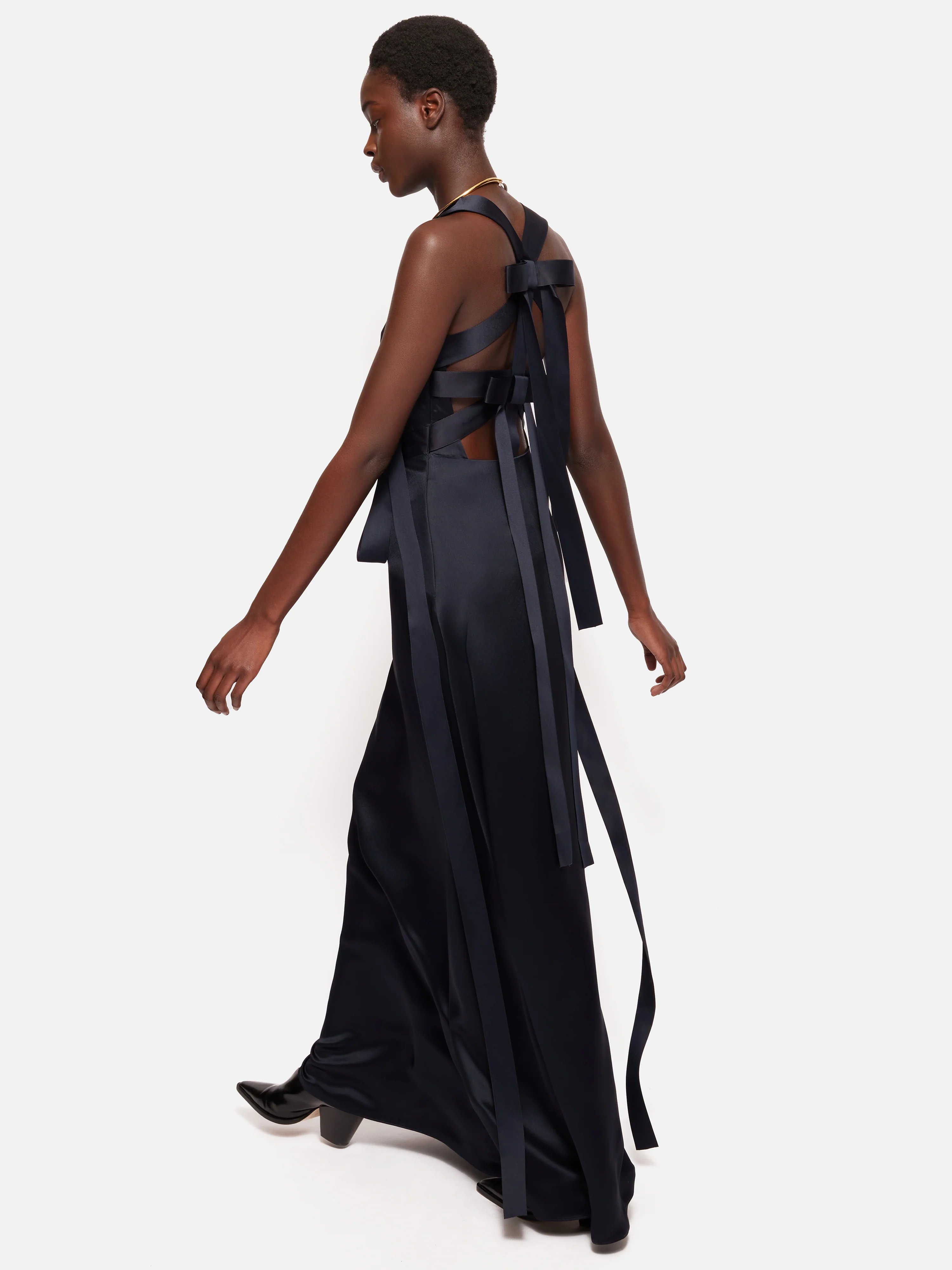 Roksanda Slip Maxi Dress | Navy - Image 6