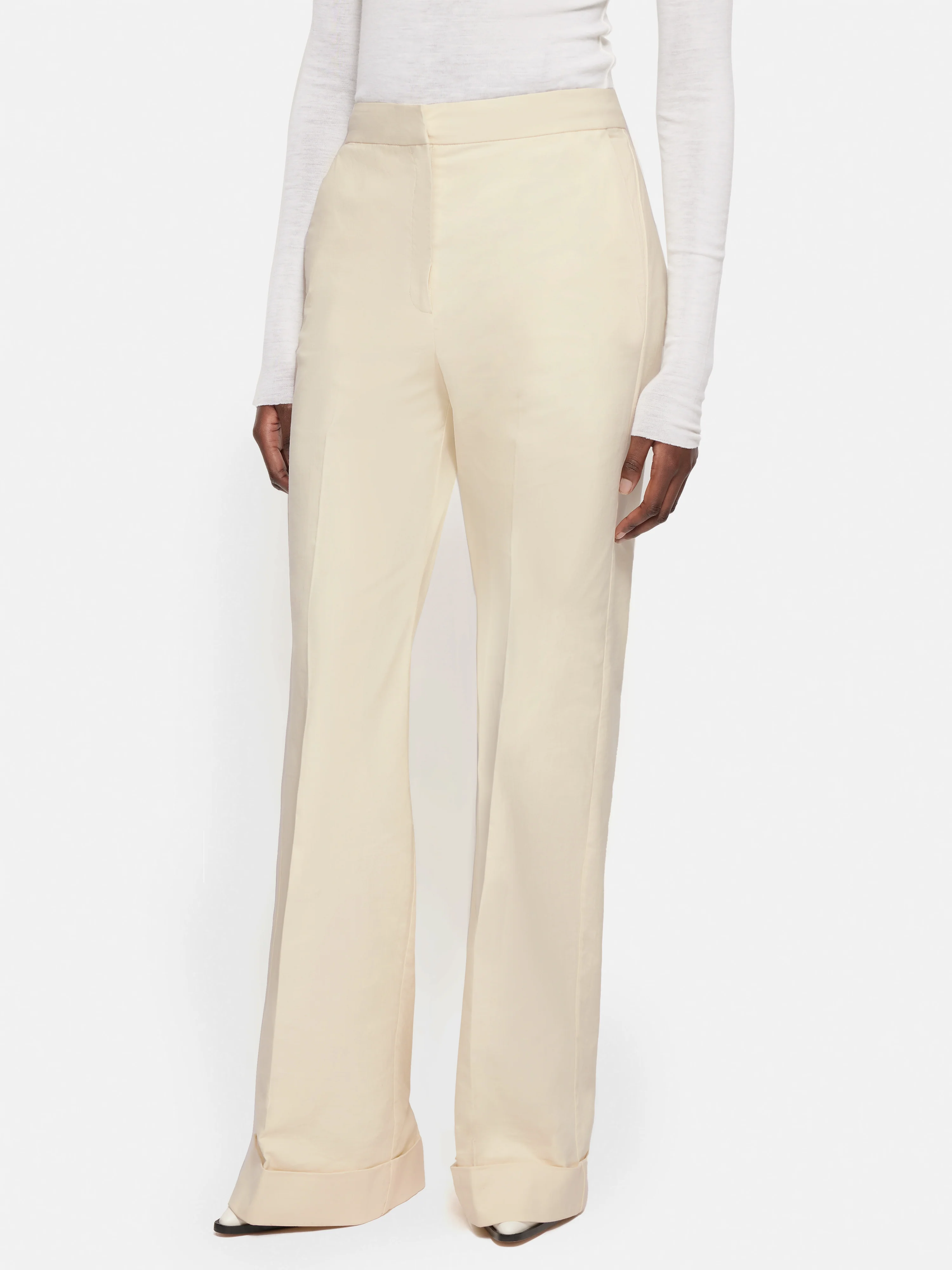 Roksanda Straight Leg Trouser | Cream - Image 3