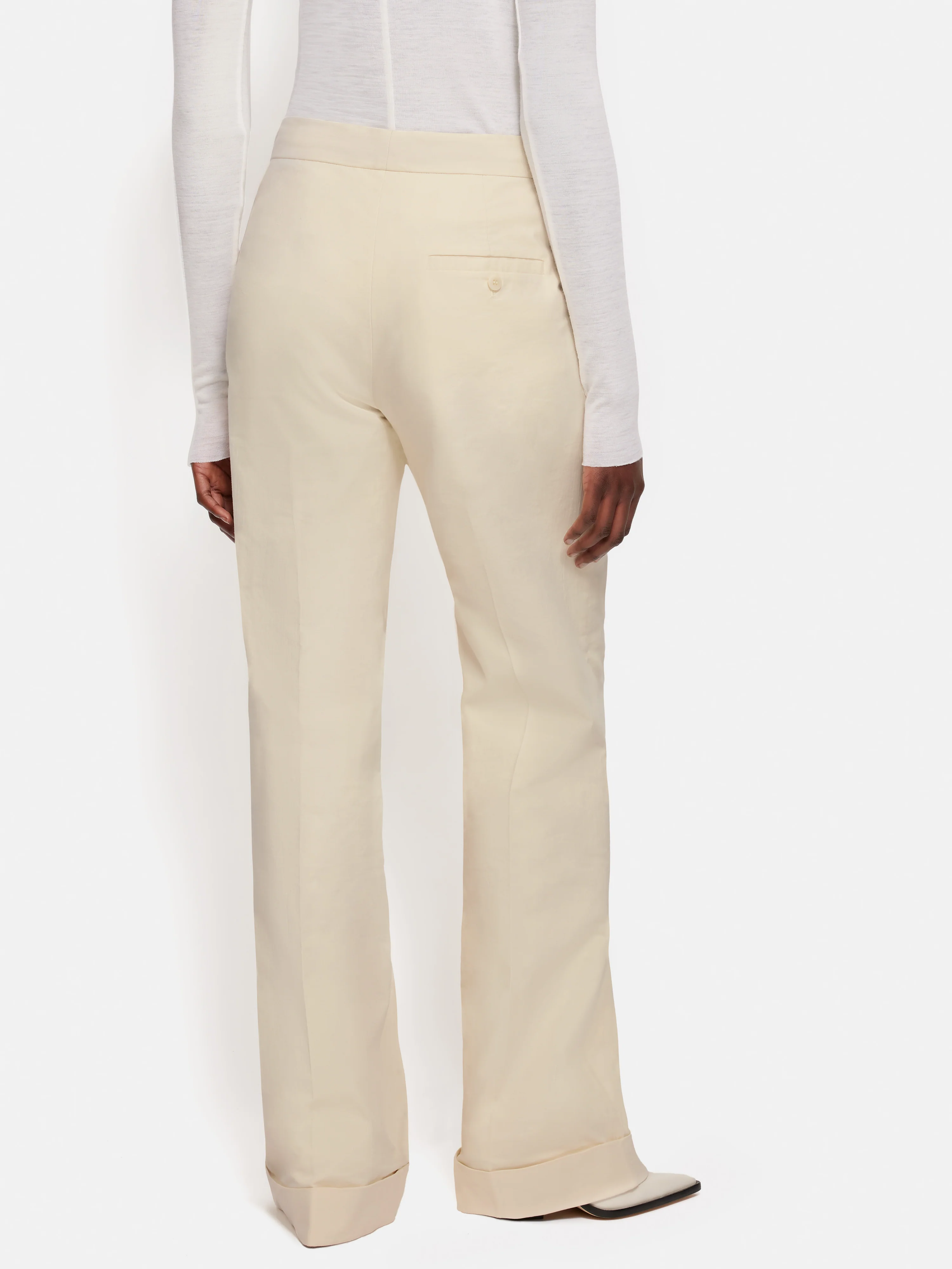 Roksanda Straight Leg Trouser | Cream - Image 5
