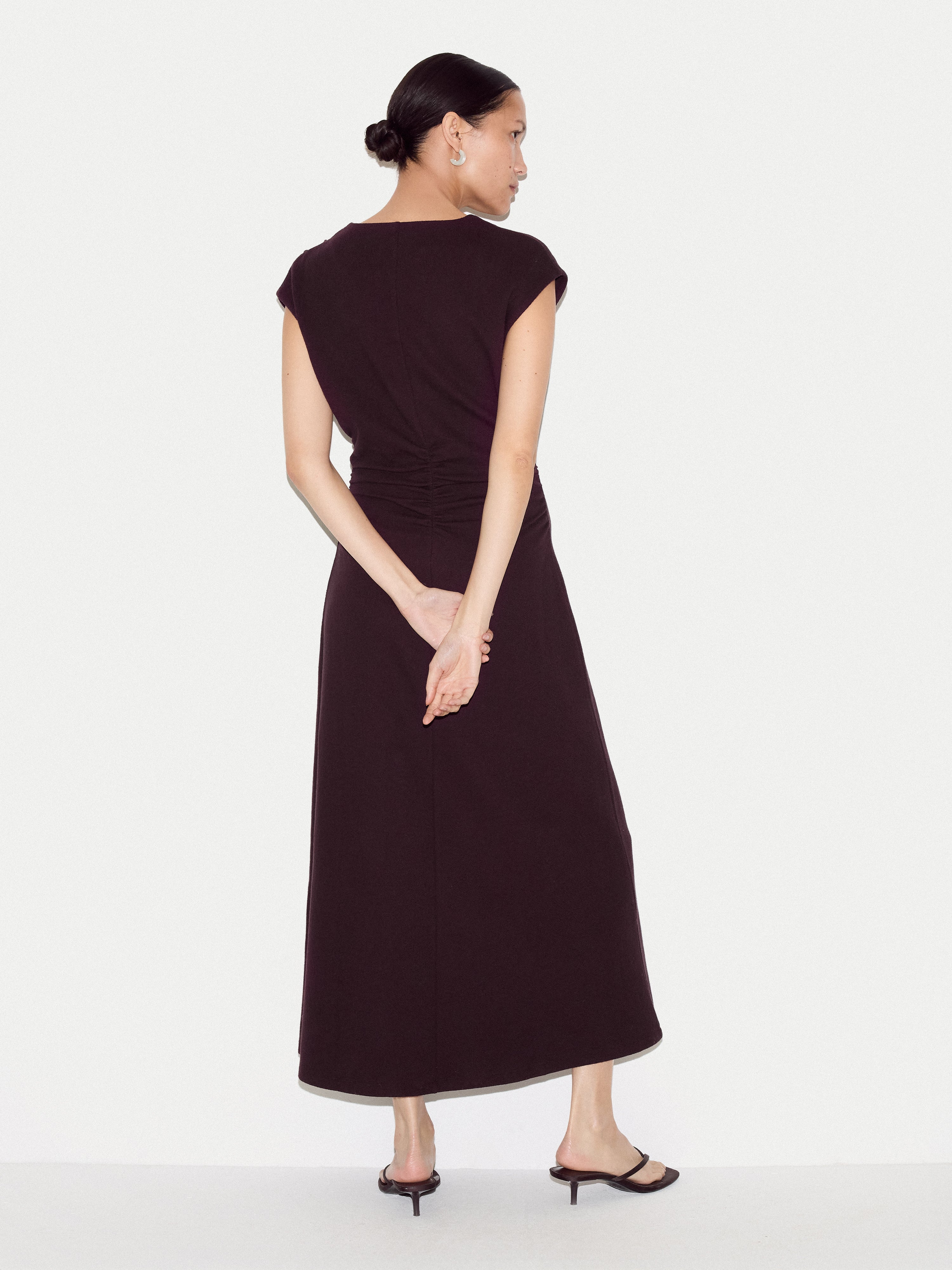 Ruched Seam Jersey Dress | Purple - Image 5