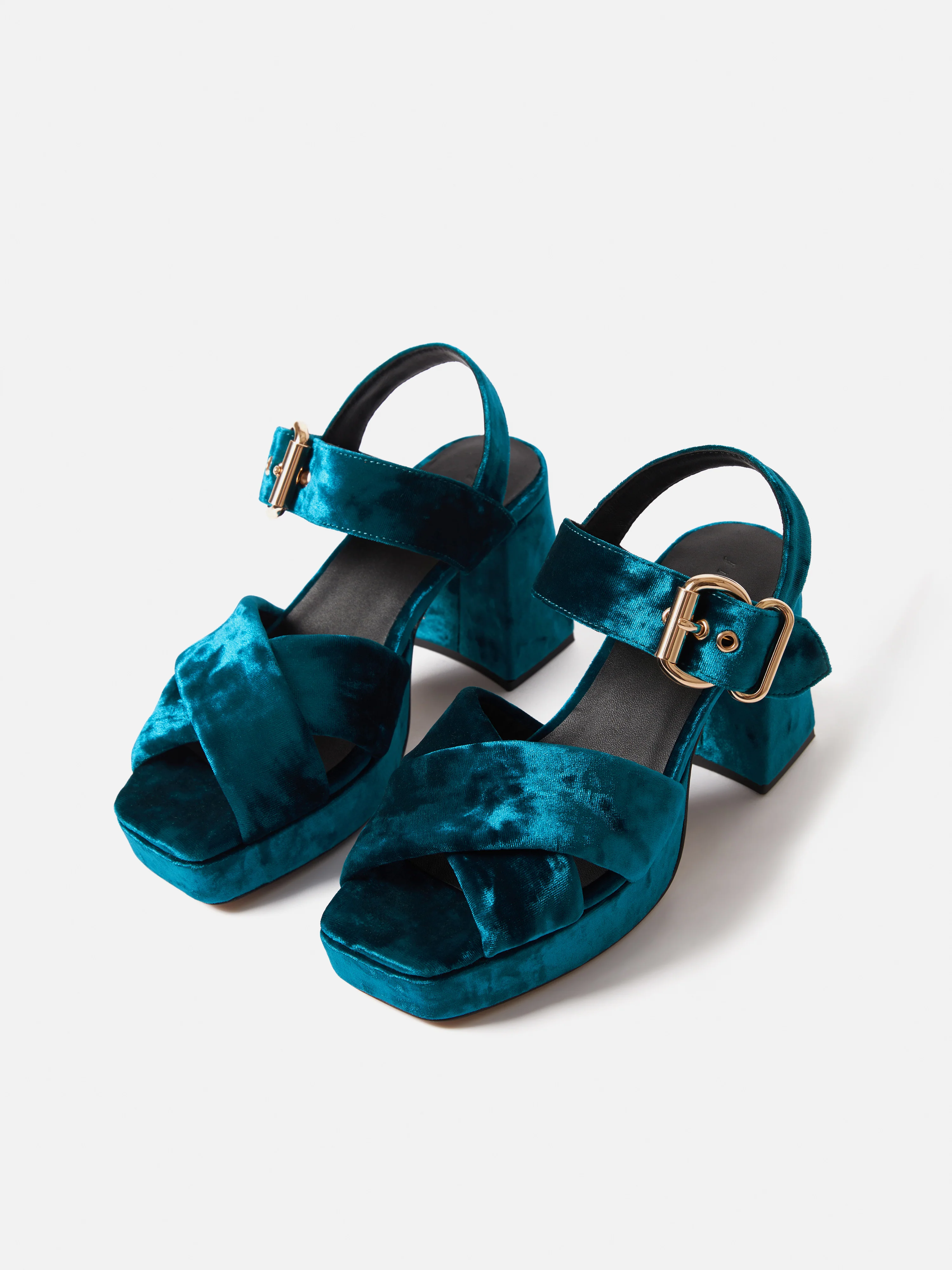 Savanna Platform Sandal | Teal - Image 4