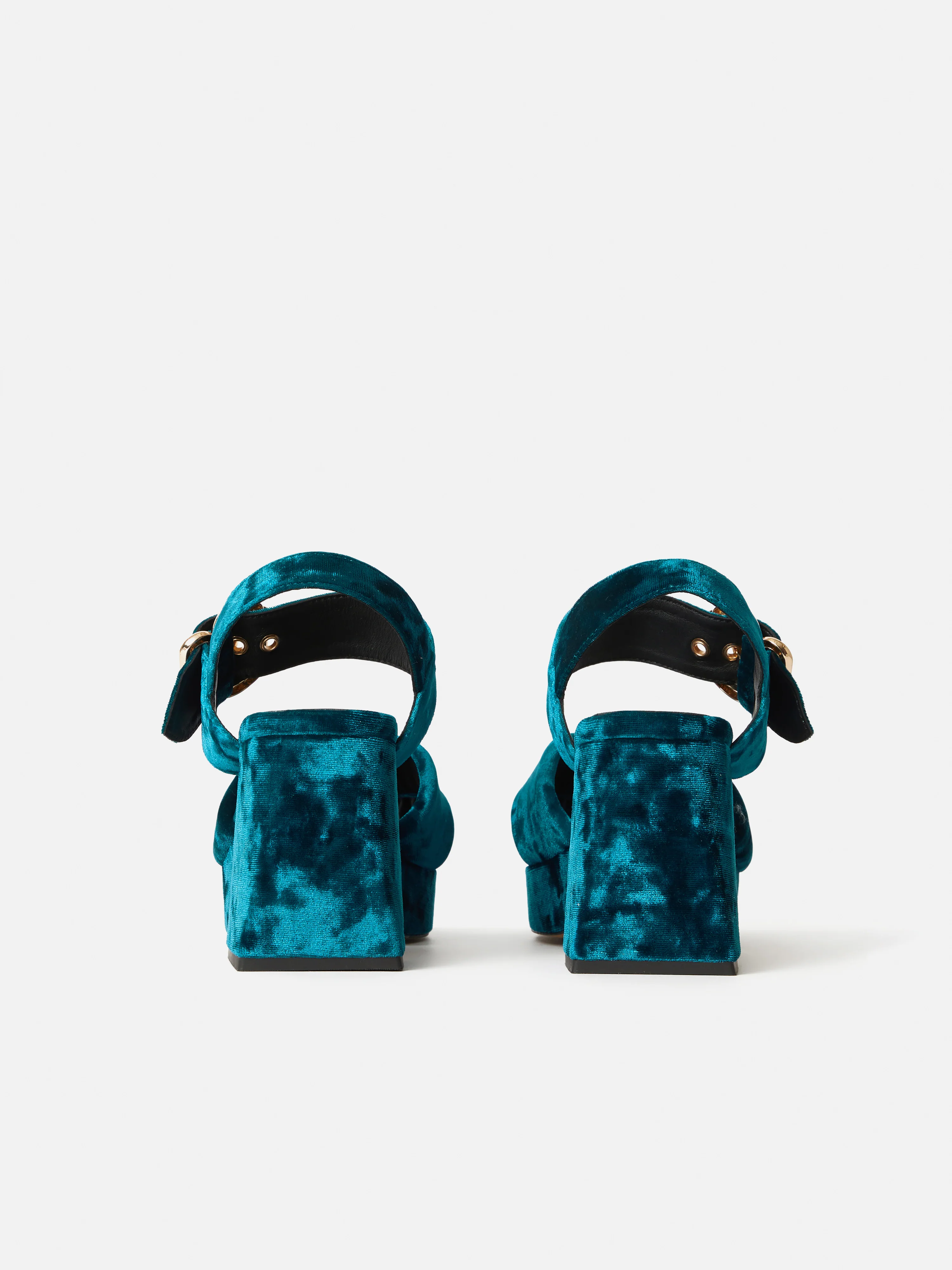 Savanna Platform Sandal | Teal - Image 5