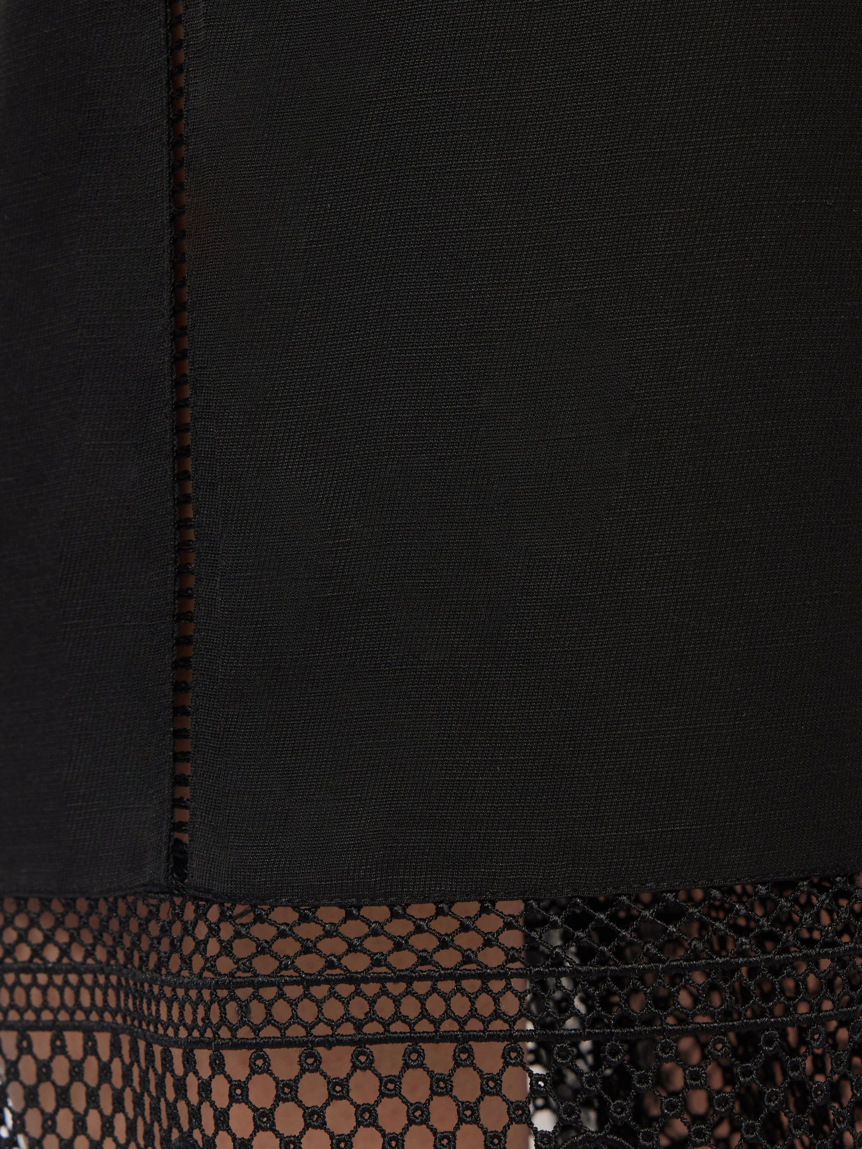 Scallop Trim Trouser | Black - Image 7