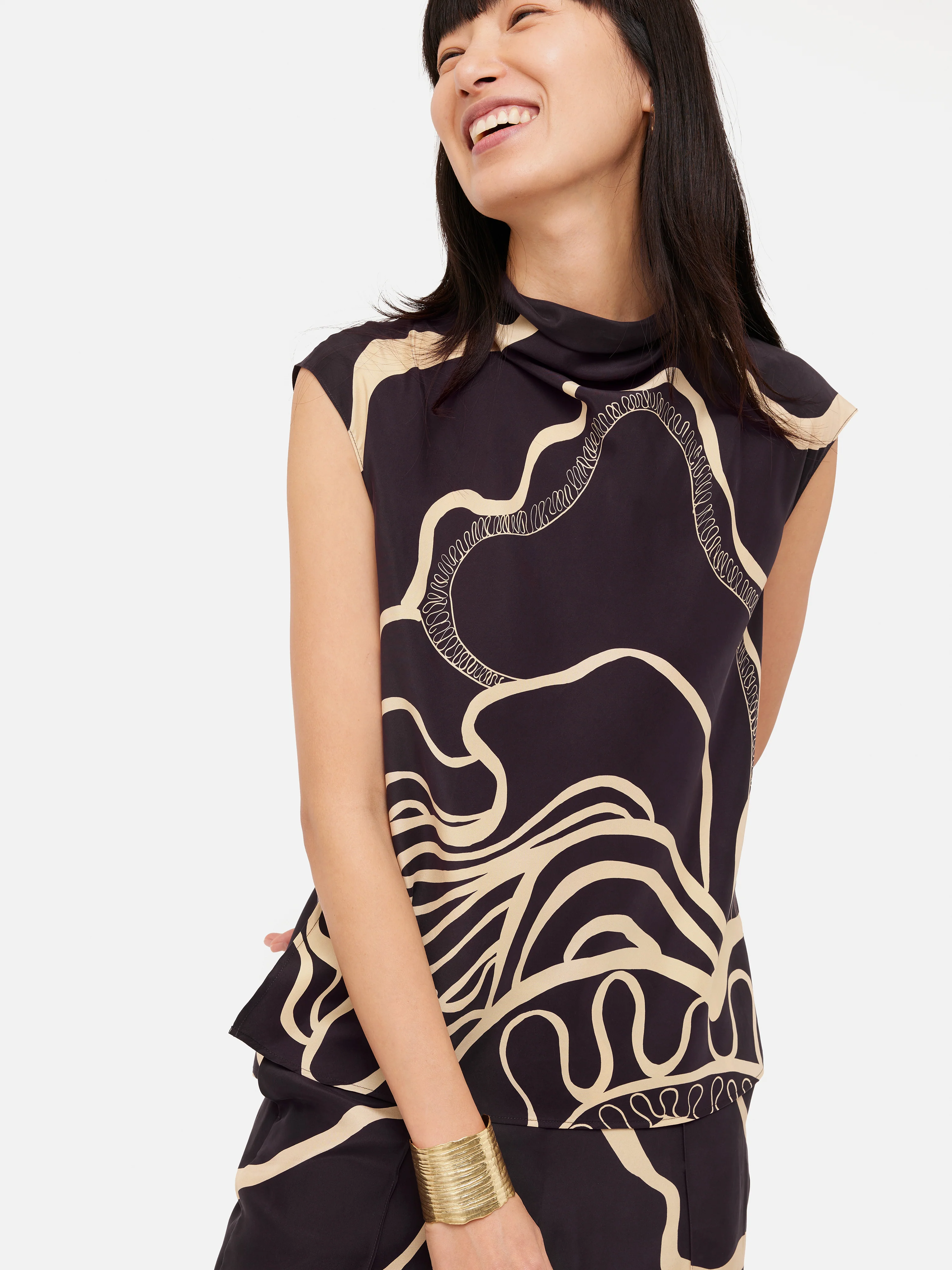 Sharan Ranshi Silk Top | Purple - Image 4