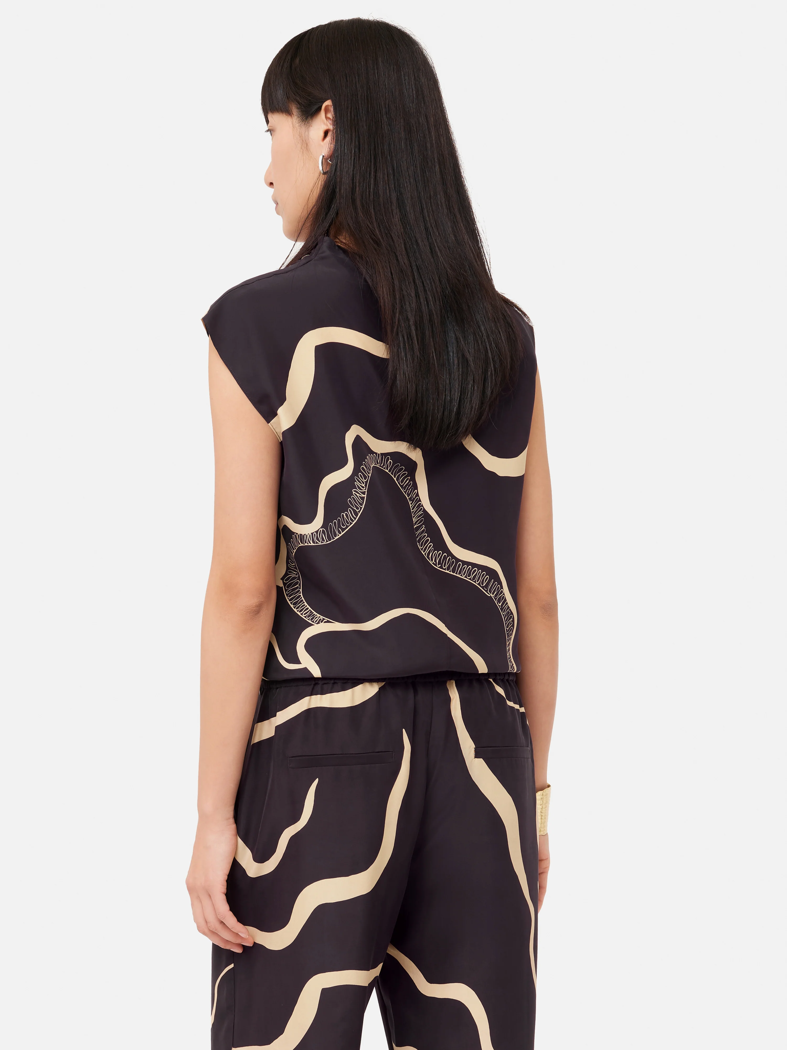 Sharan Ranshi Silk Top | Purple - Image 5