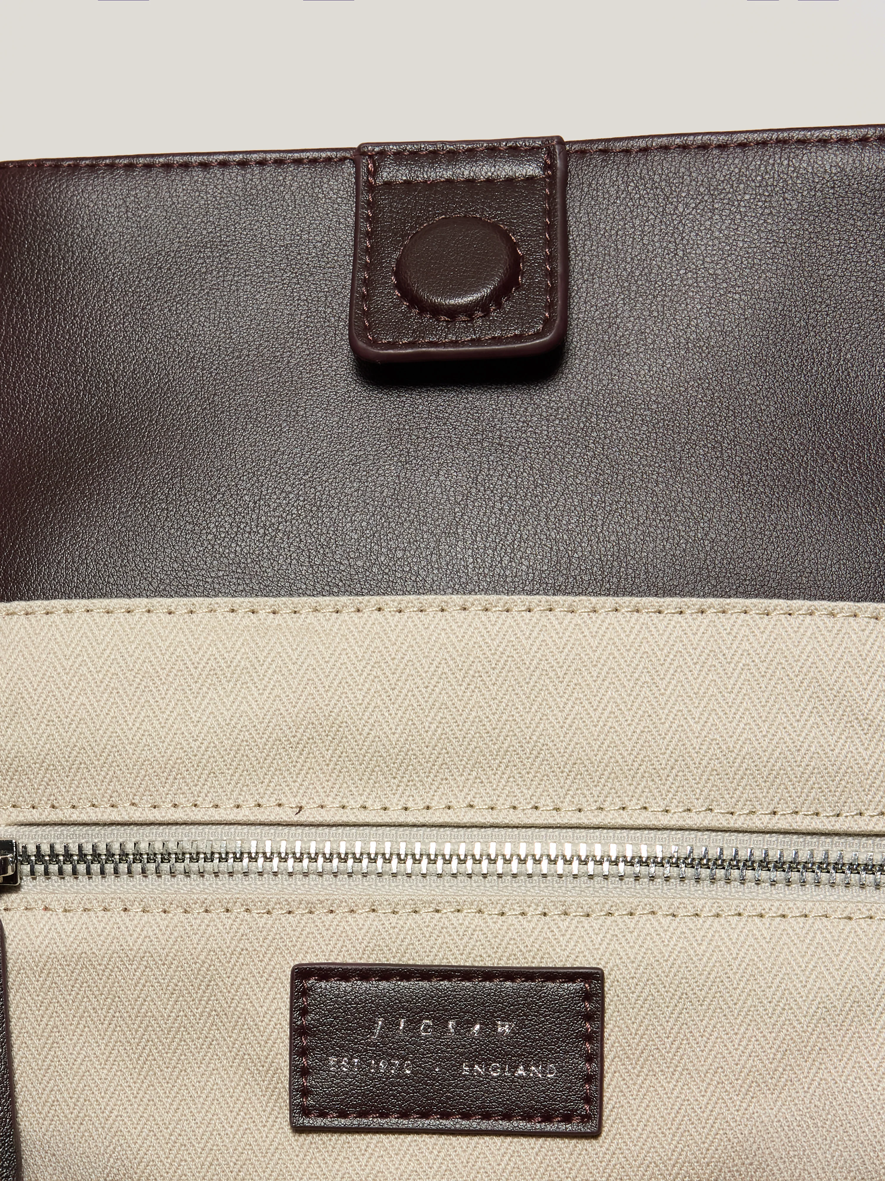 Shopper Suede Tote Bag | Oxblood - Image 5