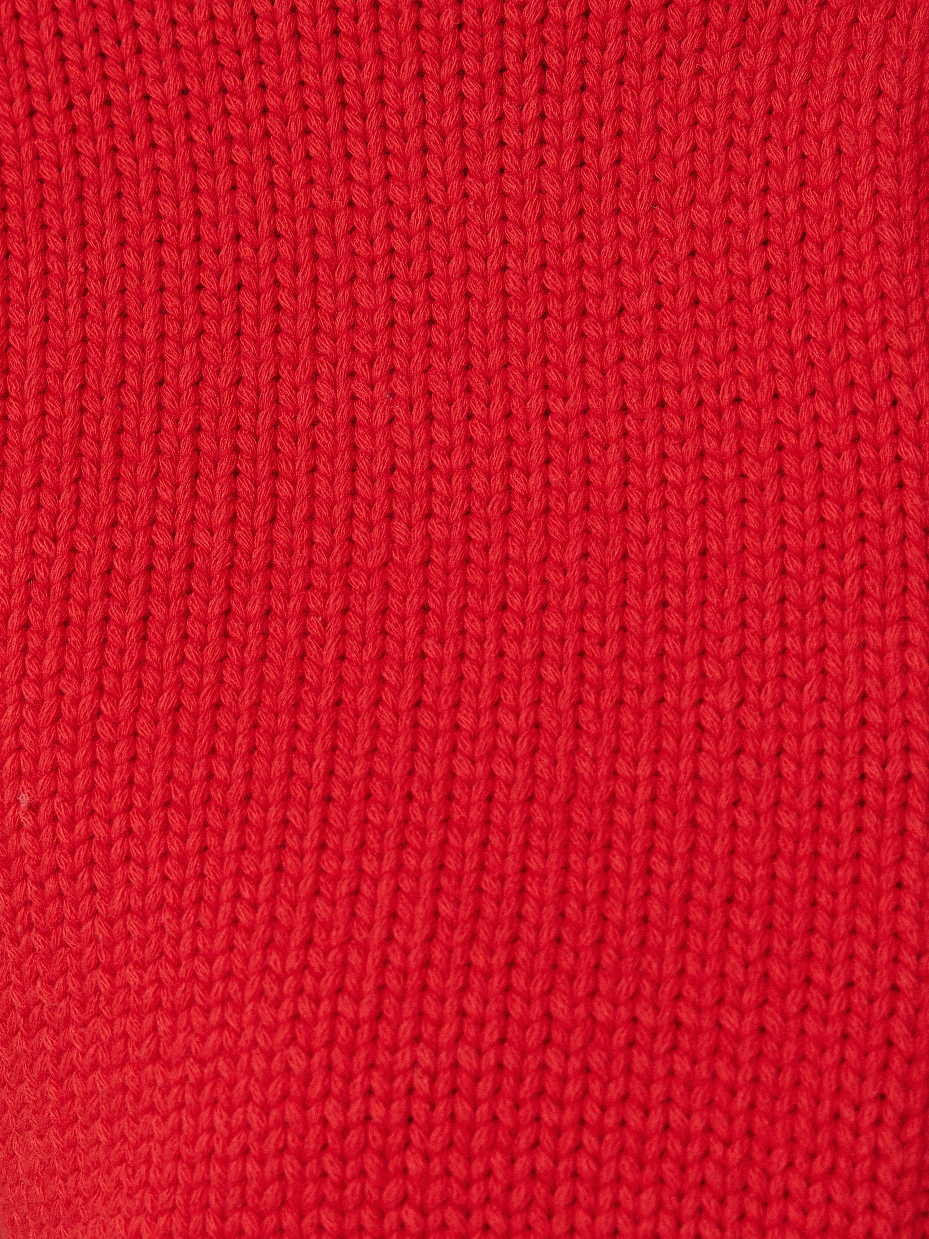 Short Sleeve Cardigan Top | Red - Image 8