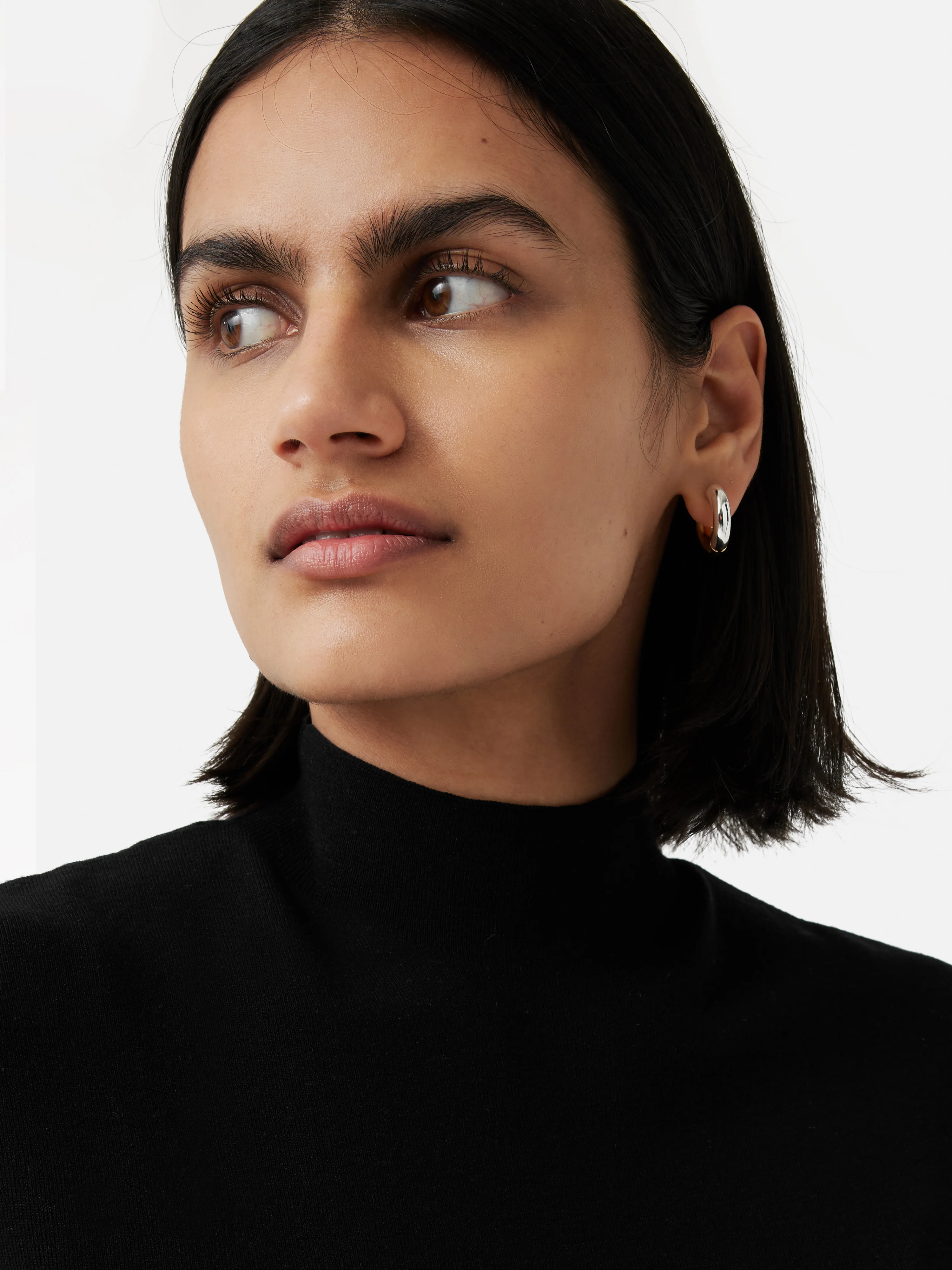 Silk Cotton Cap Sleeve Top | Black - Image 4