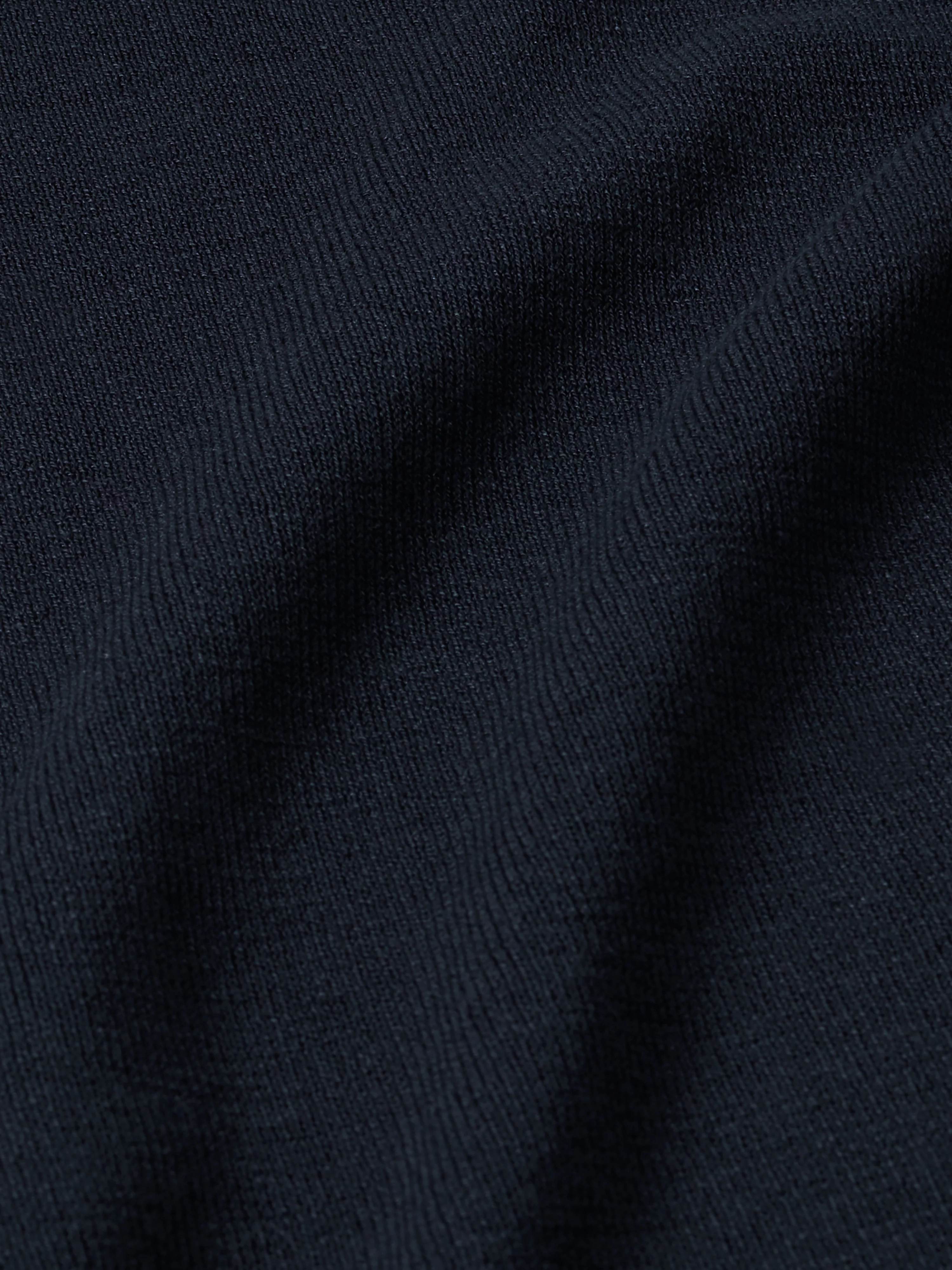 Silk Cotton Polo Jumper | Navy - Image 8