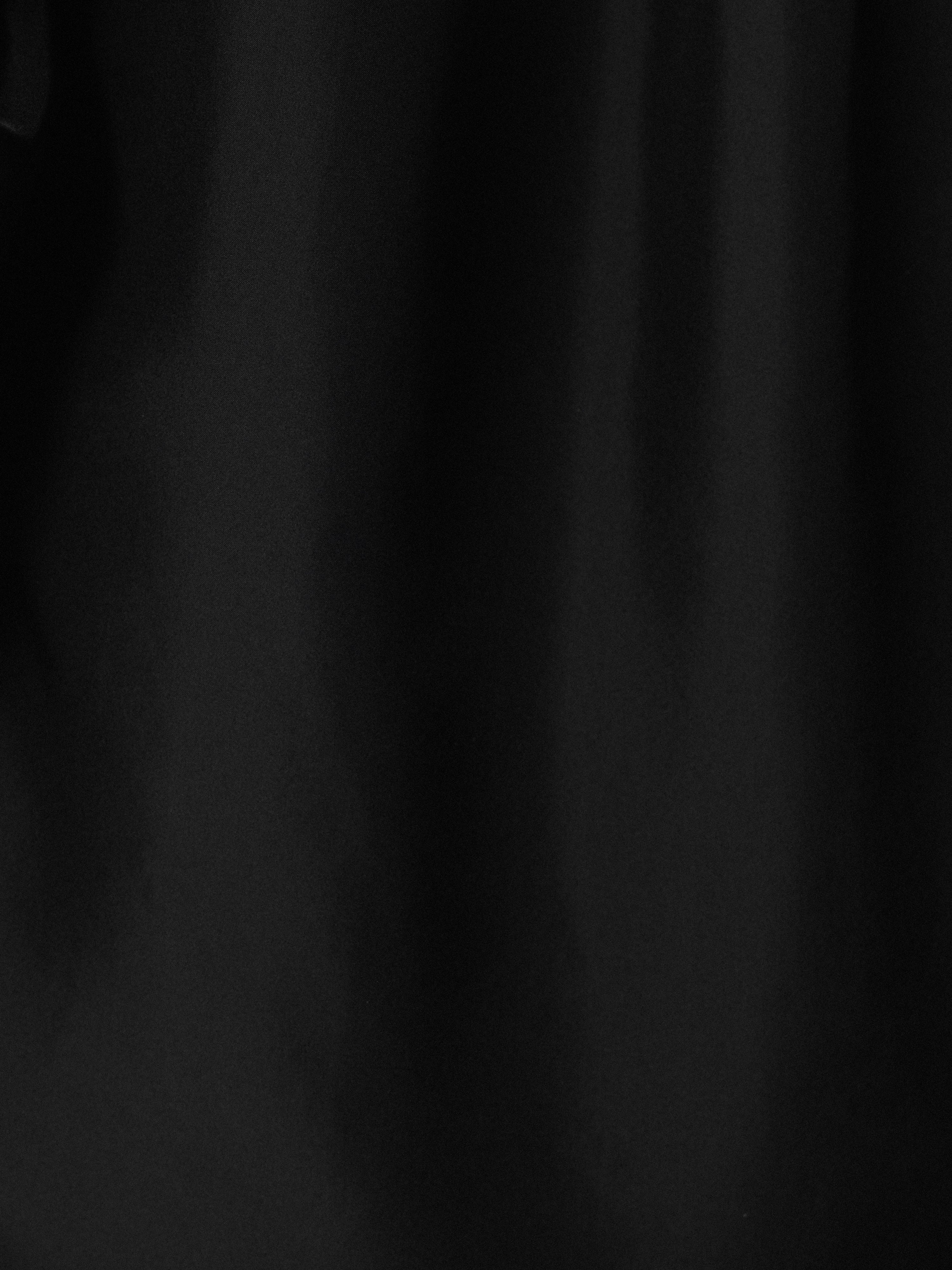 Silk Habotai Relaxed Shirt | Black - Image 7