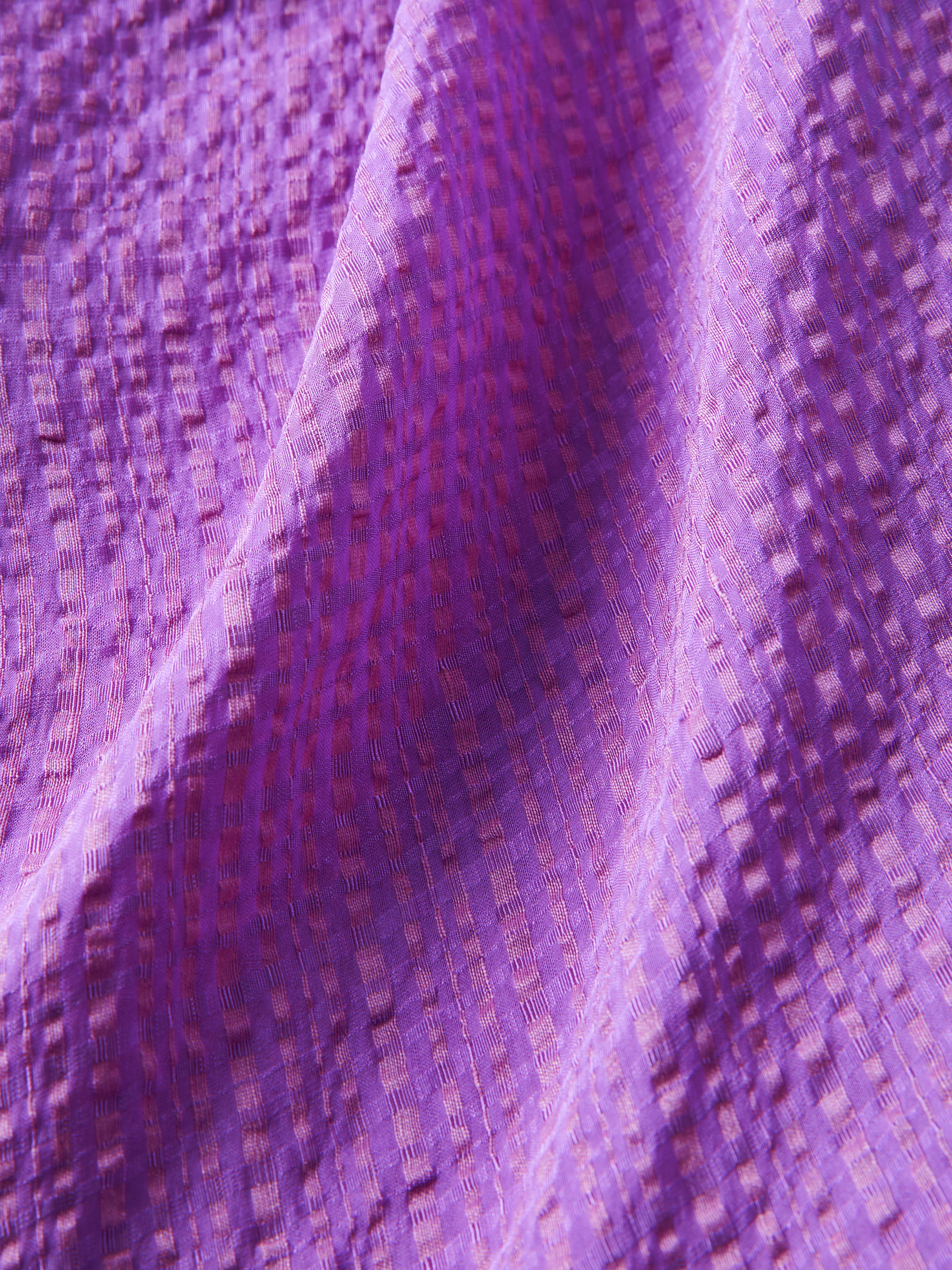 Silk Linen Gauze Midi Dress | Pink Orchid - Image 6