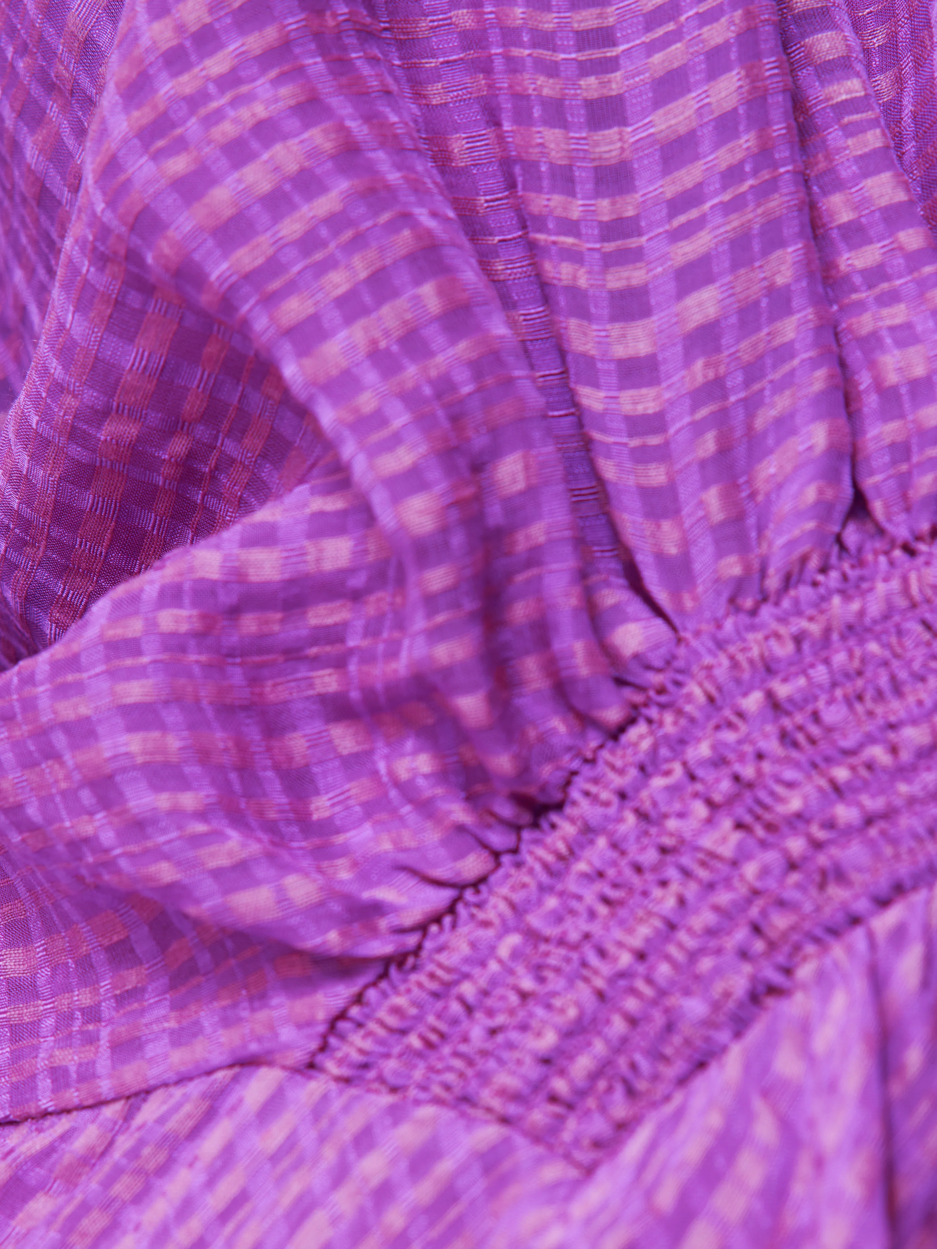 Silk Linen Gauze Midi Dress | Pink Orchid - Image 7