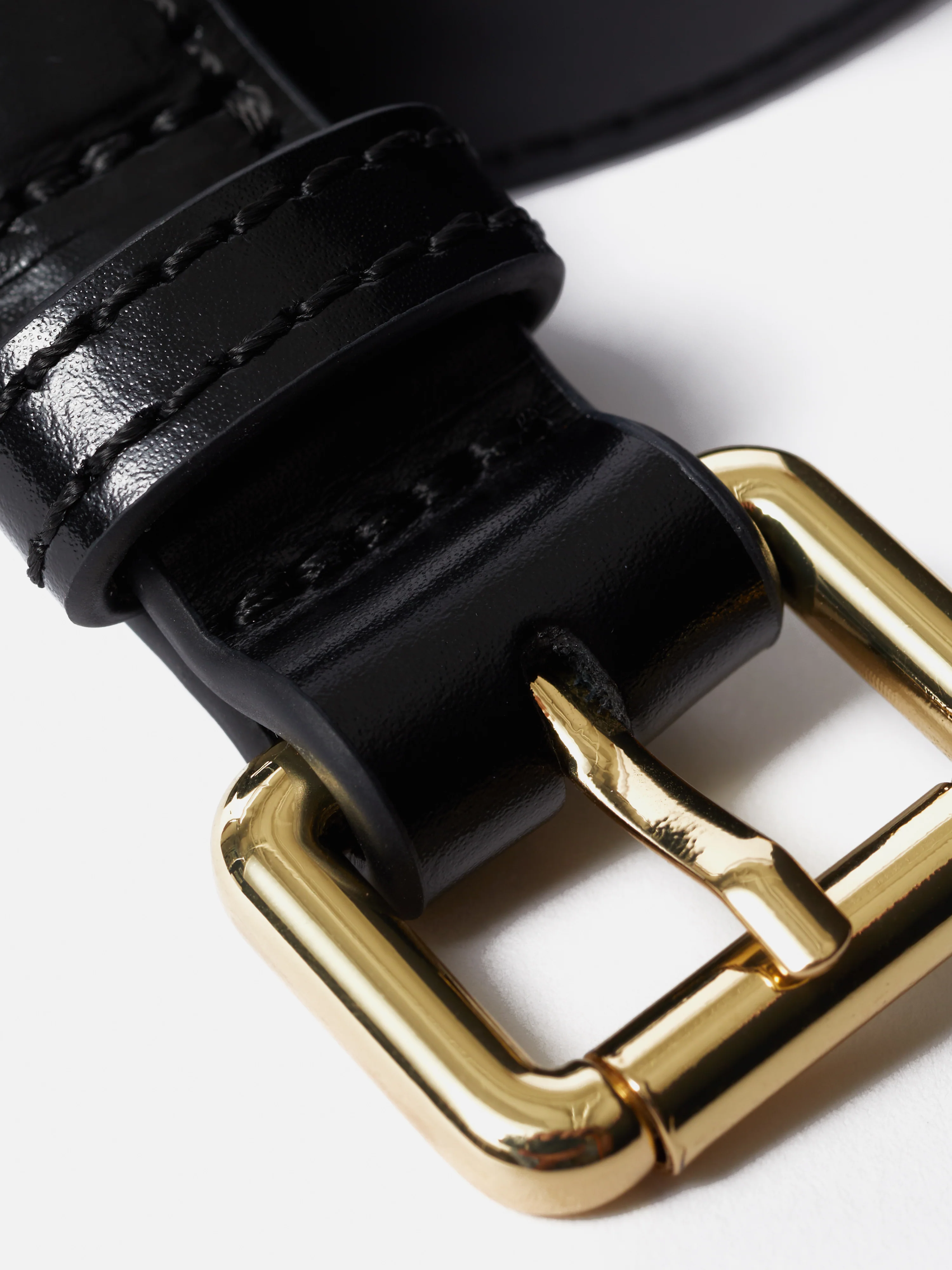 Skinny Leather Belt | Black - Image 5