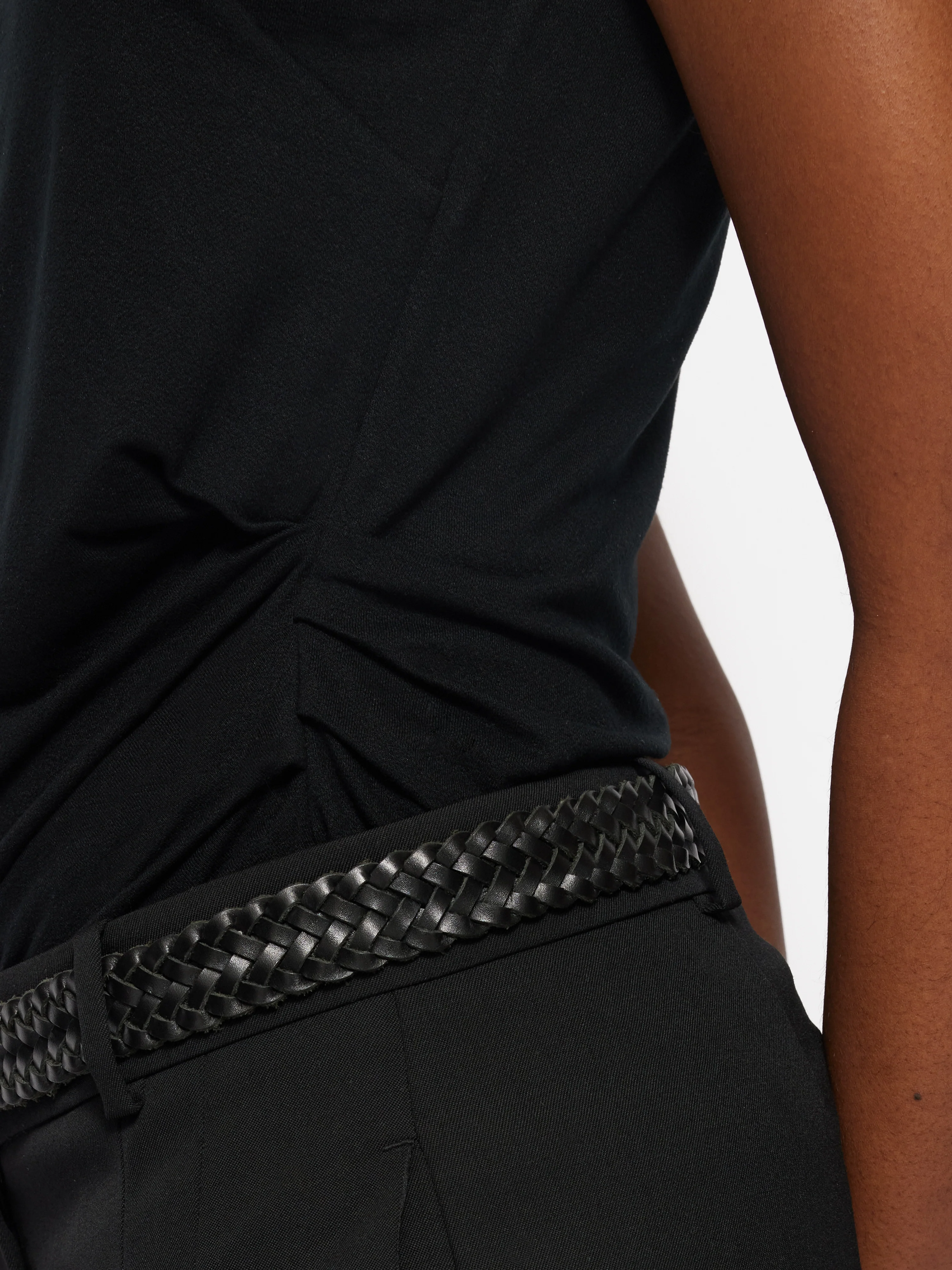 Slash Neck Top | Black - Image 4