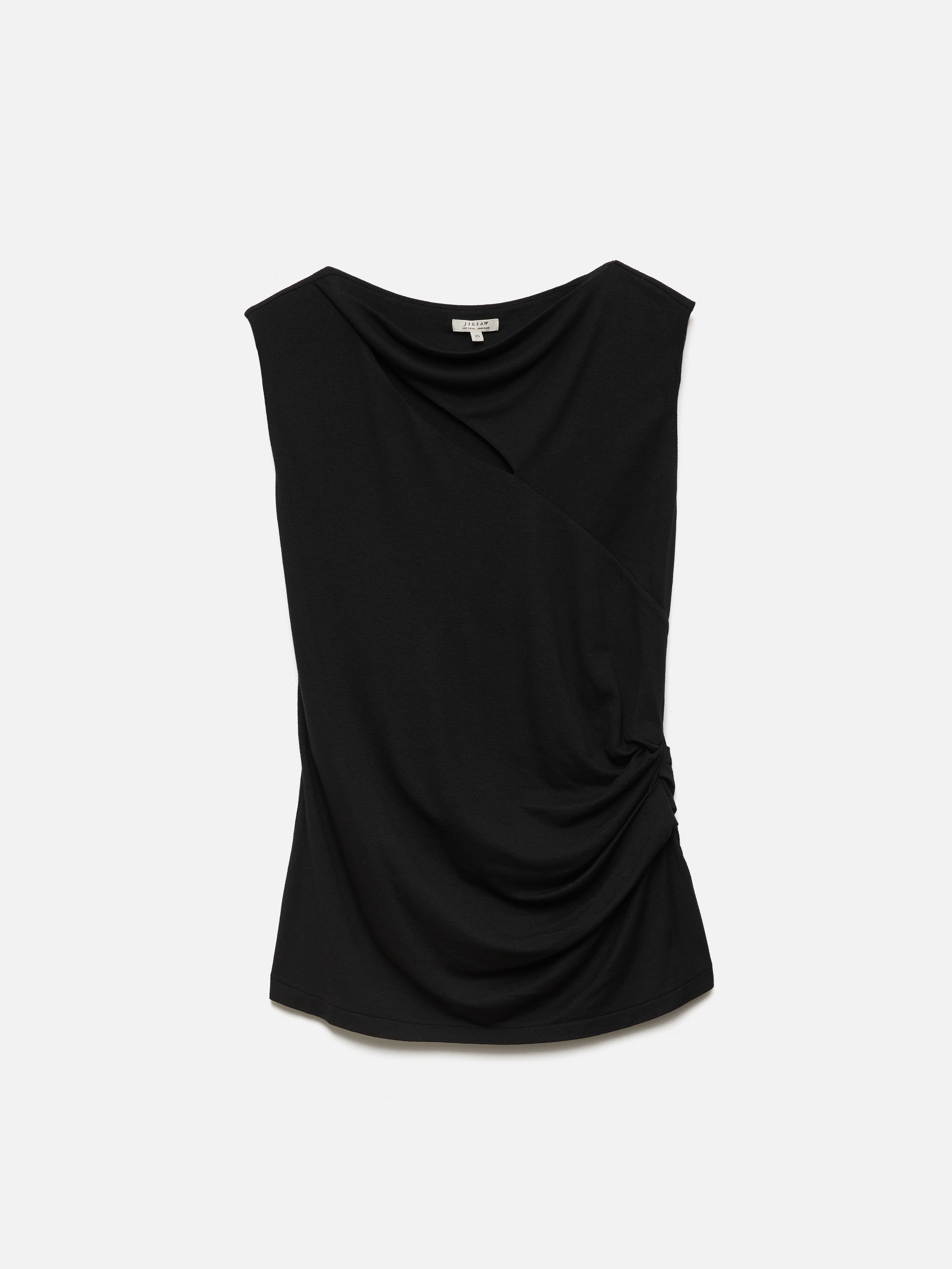 Slash Neck Top | Black - Image 8