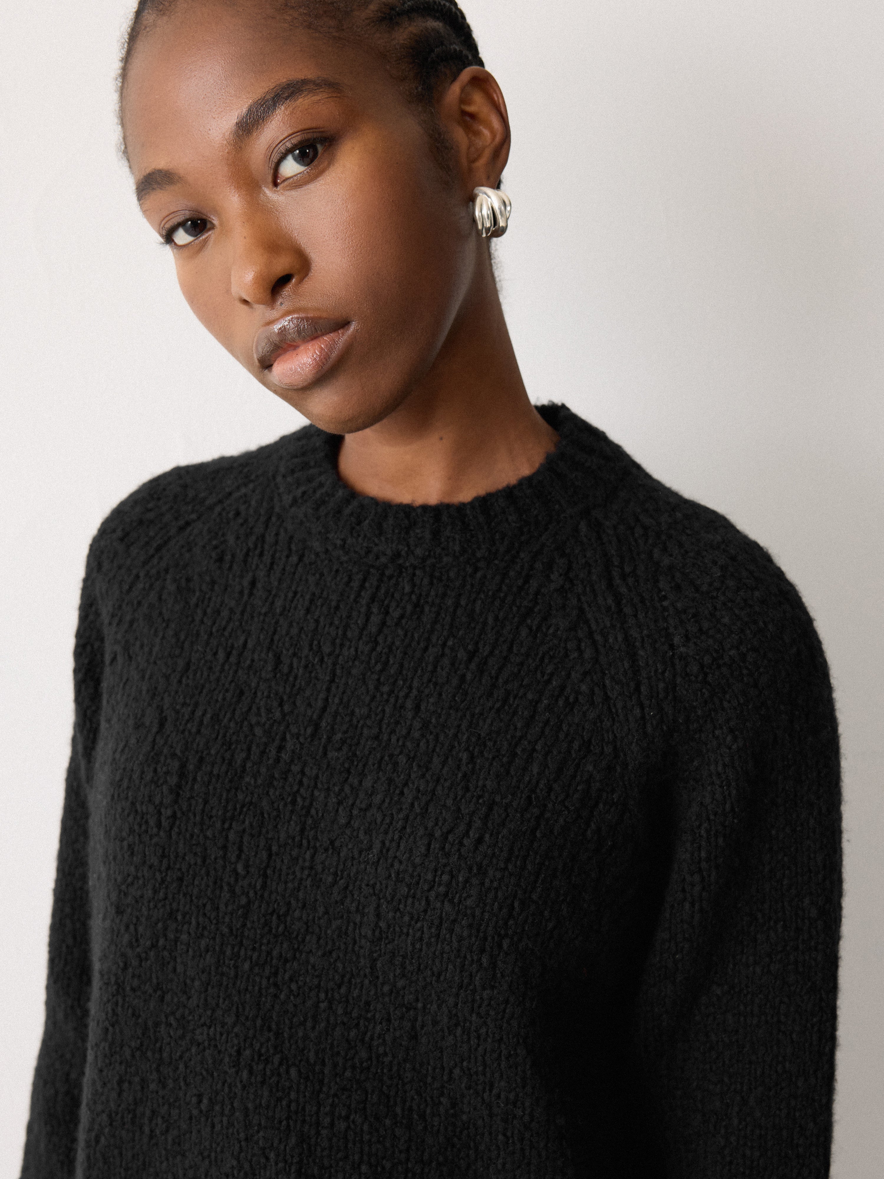 Soft Boucle Jumper | Black - Image 3