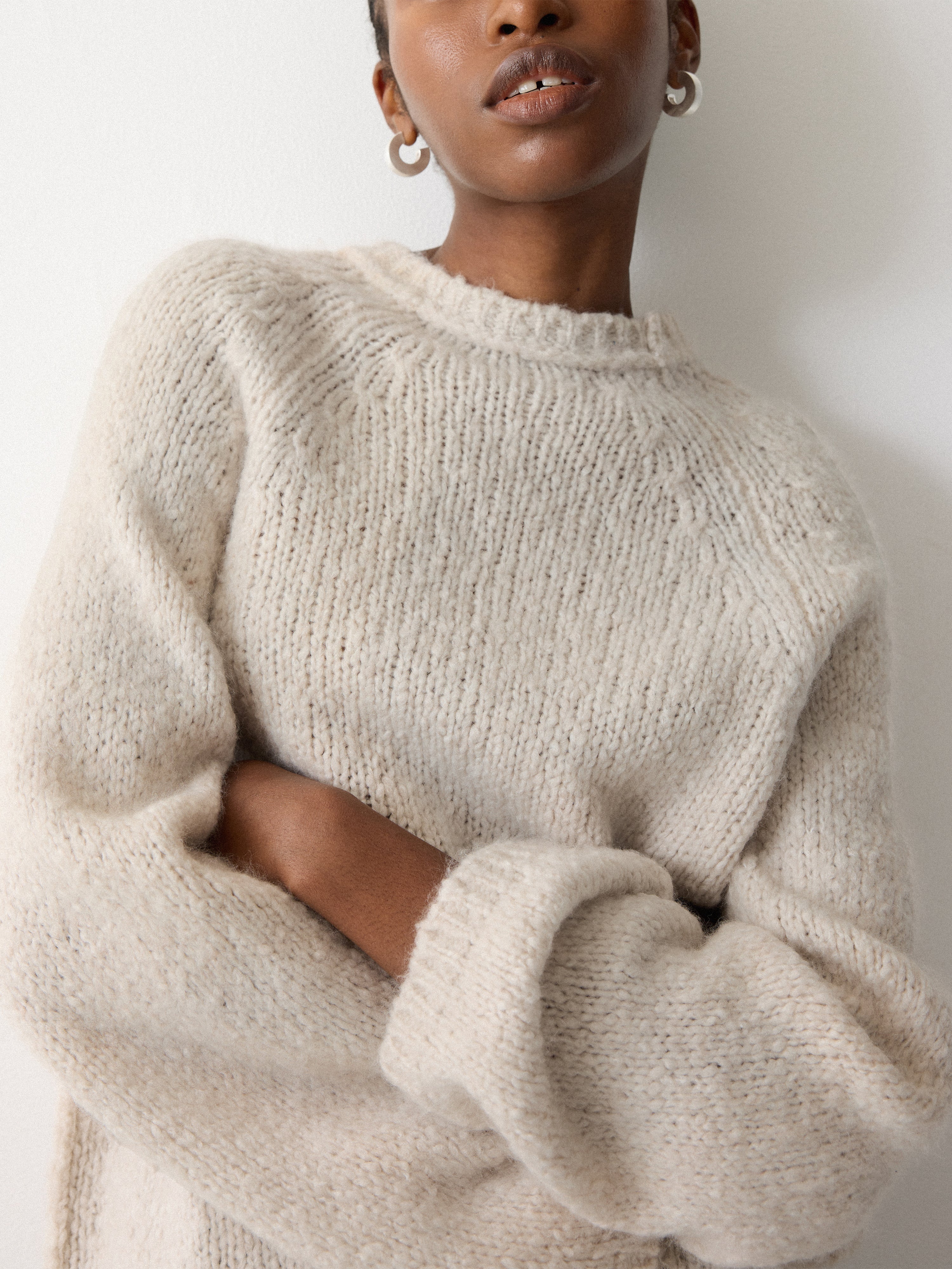 Soft Boucle Jumper | Cream - Image 3
