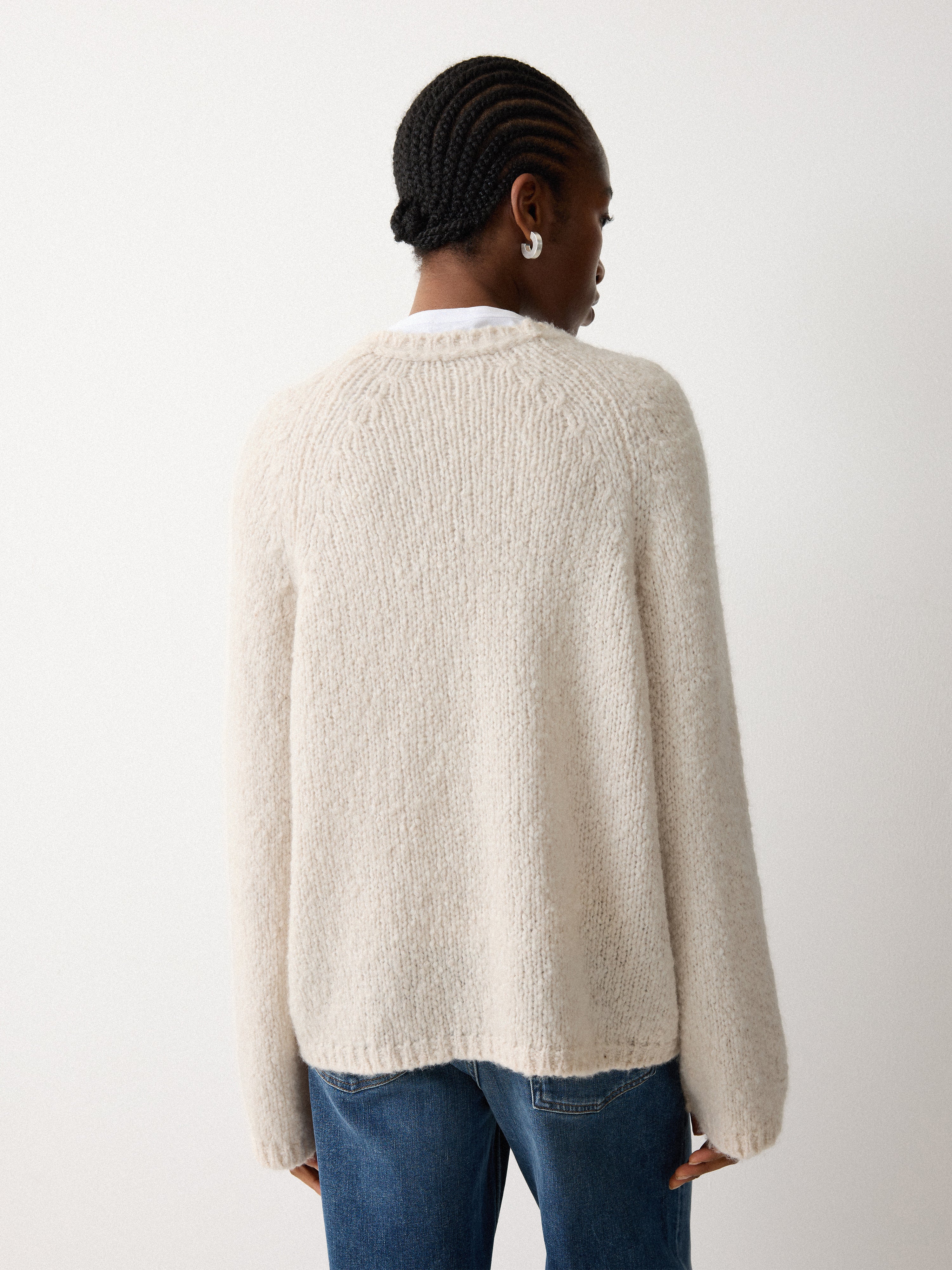 Soft Boucle Jumper | Cream - Image 4