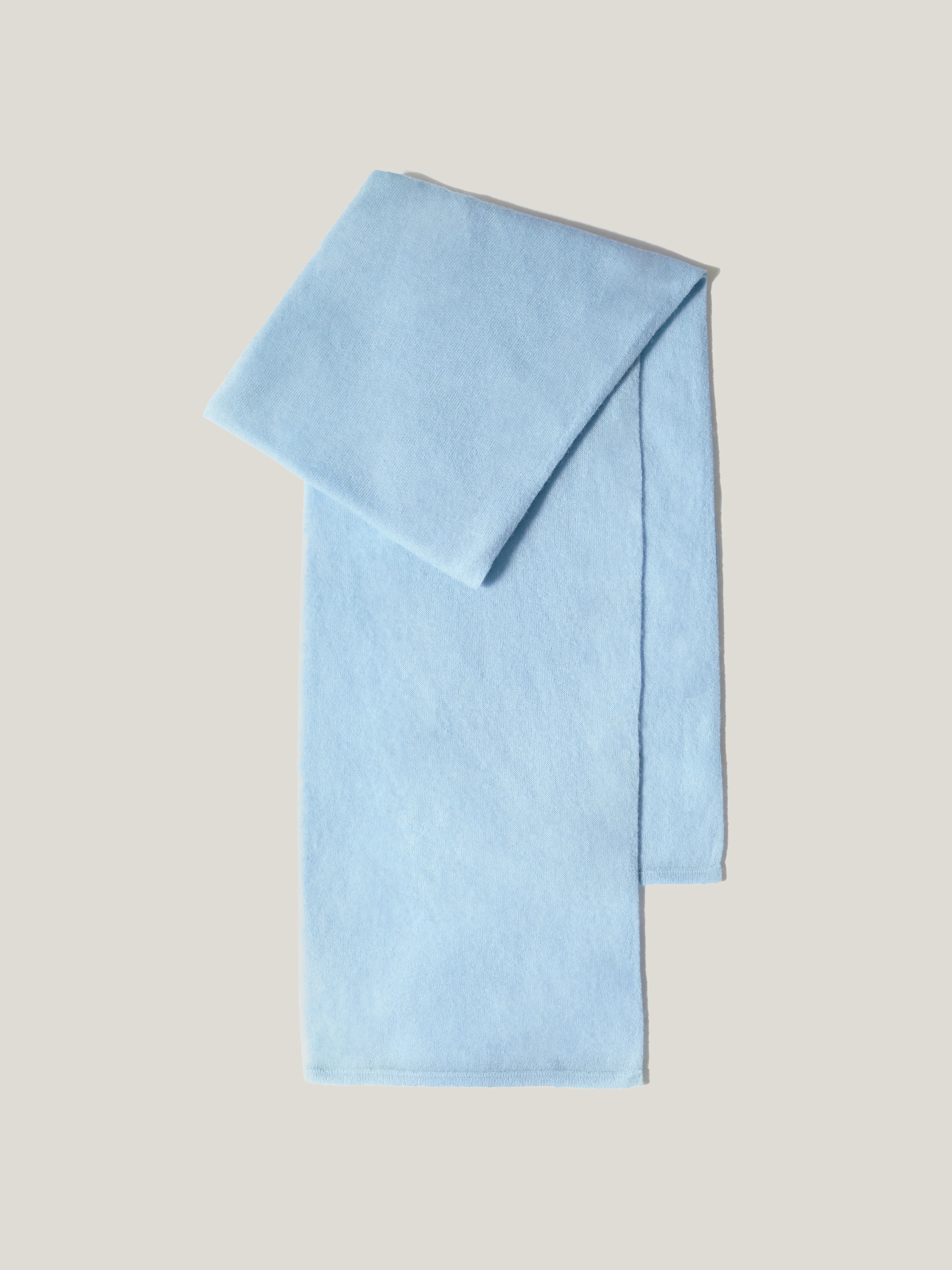 Soft Gauzy Knit Scarf | Blue - Image 3