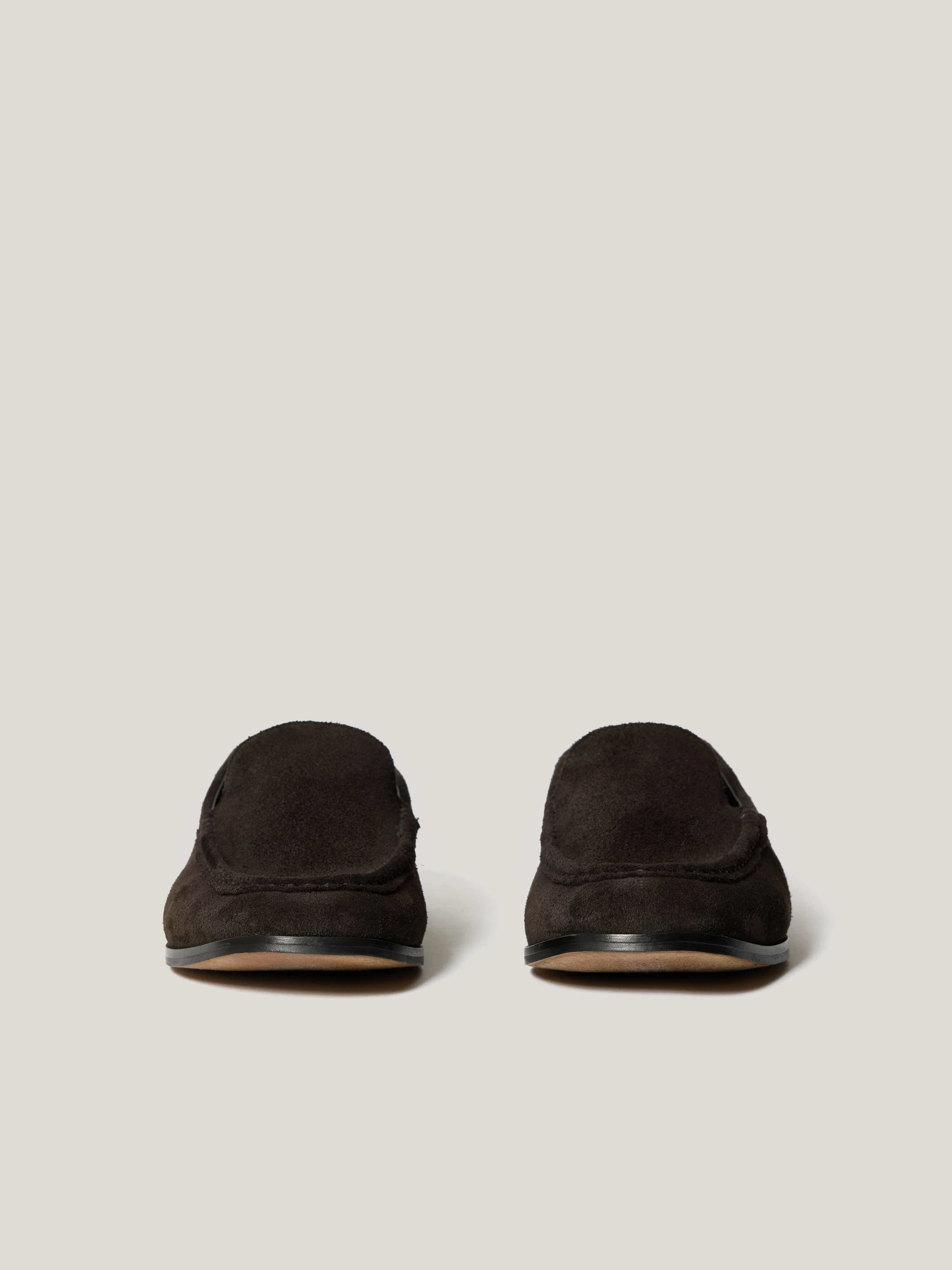Soft Suede Moccasin Loafer | Chocolate - Image 4