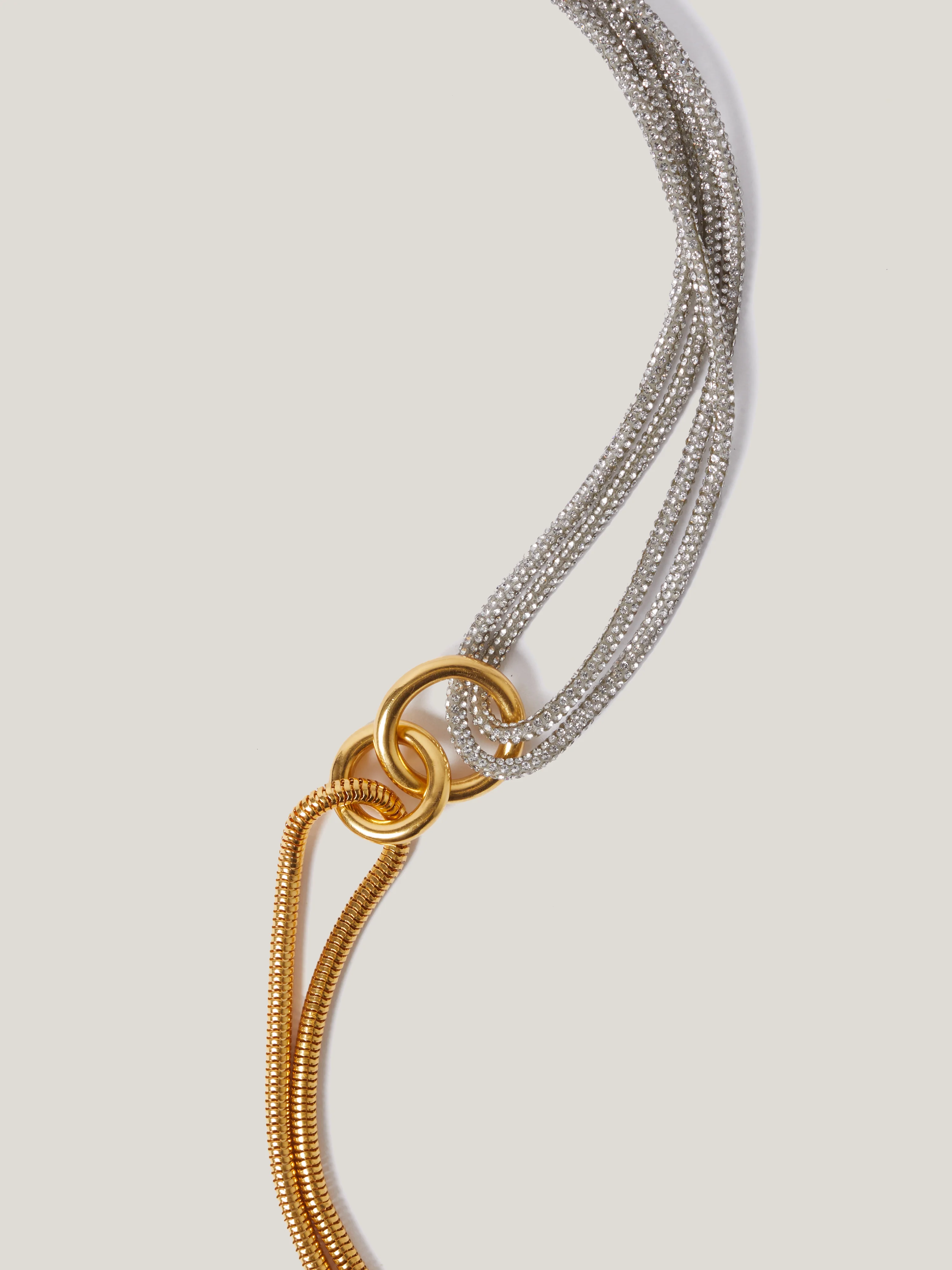 Sparkle Cord Necklace | Silver - Image 3