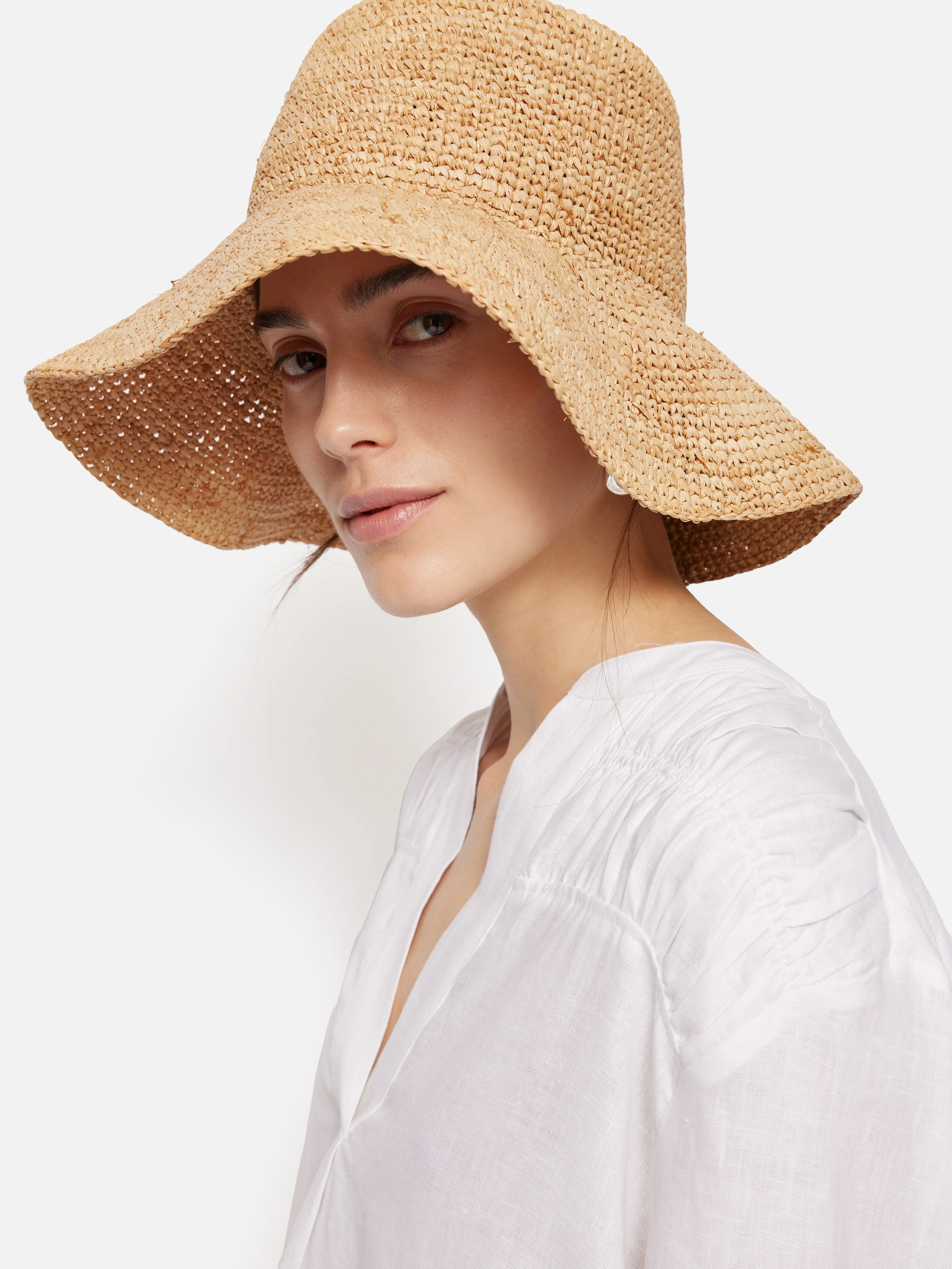 Straw Bucket Hat | Natural - Image 2