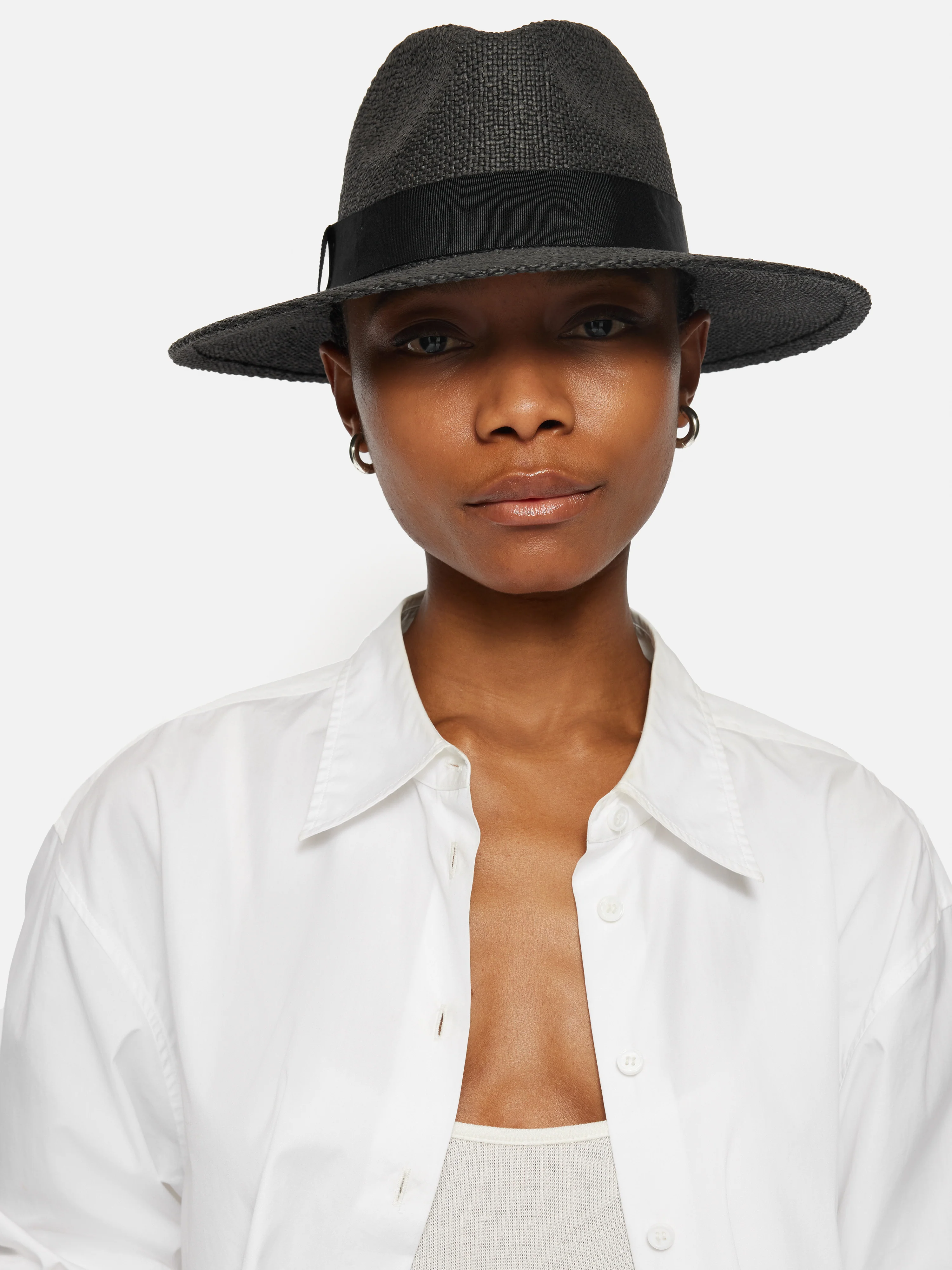 Straw Fedora | Black - Image 3