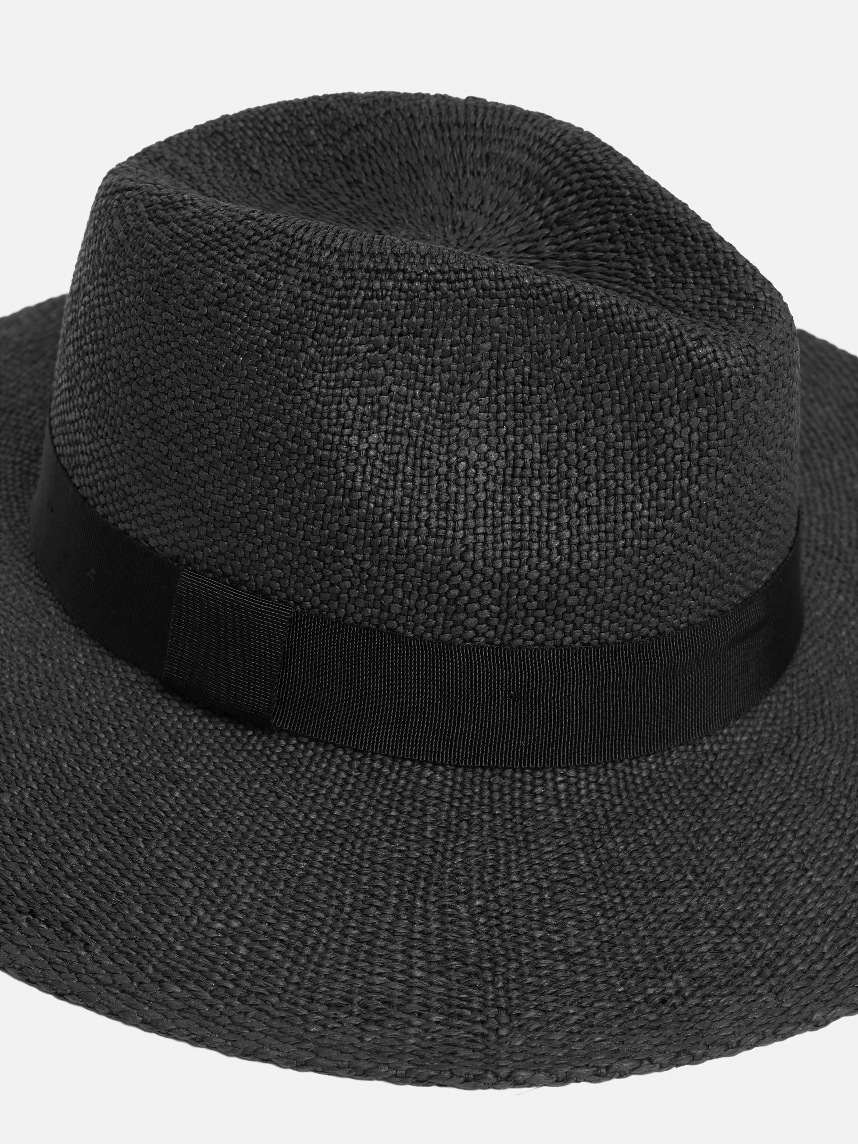 Straw Fedora | Black - Image 4