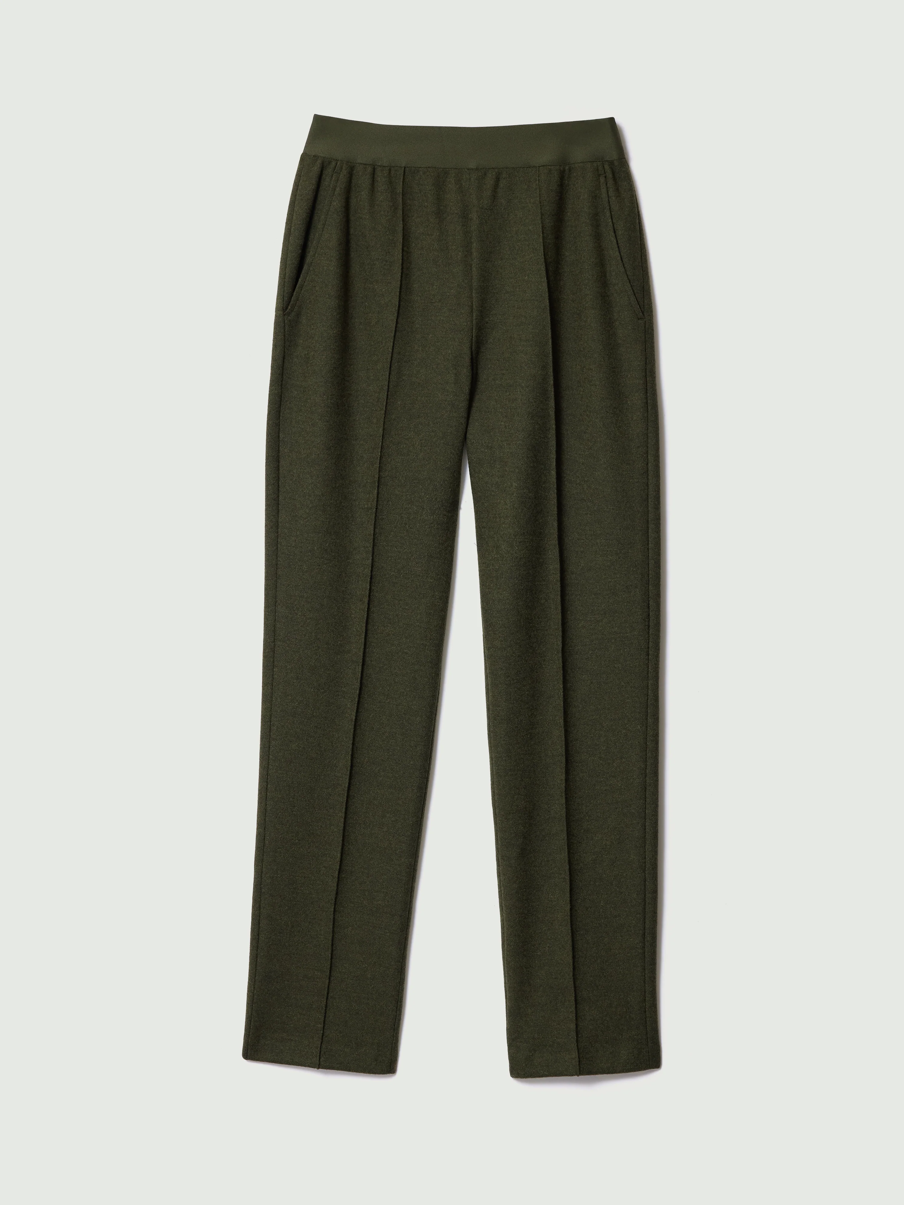 Stretch Flannel Track Pant | Khaki - Image 6