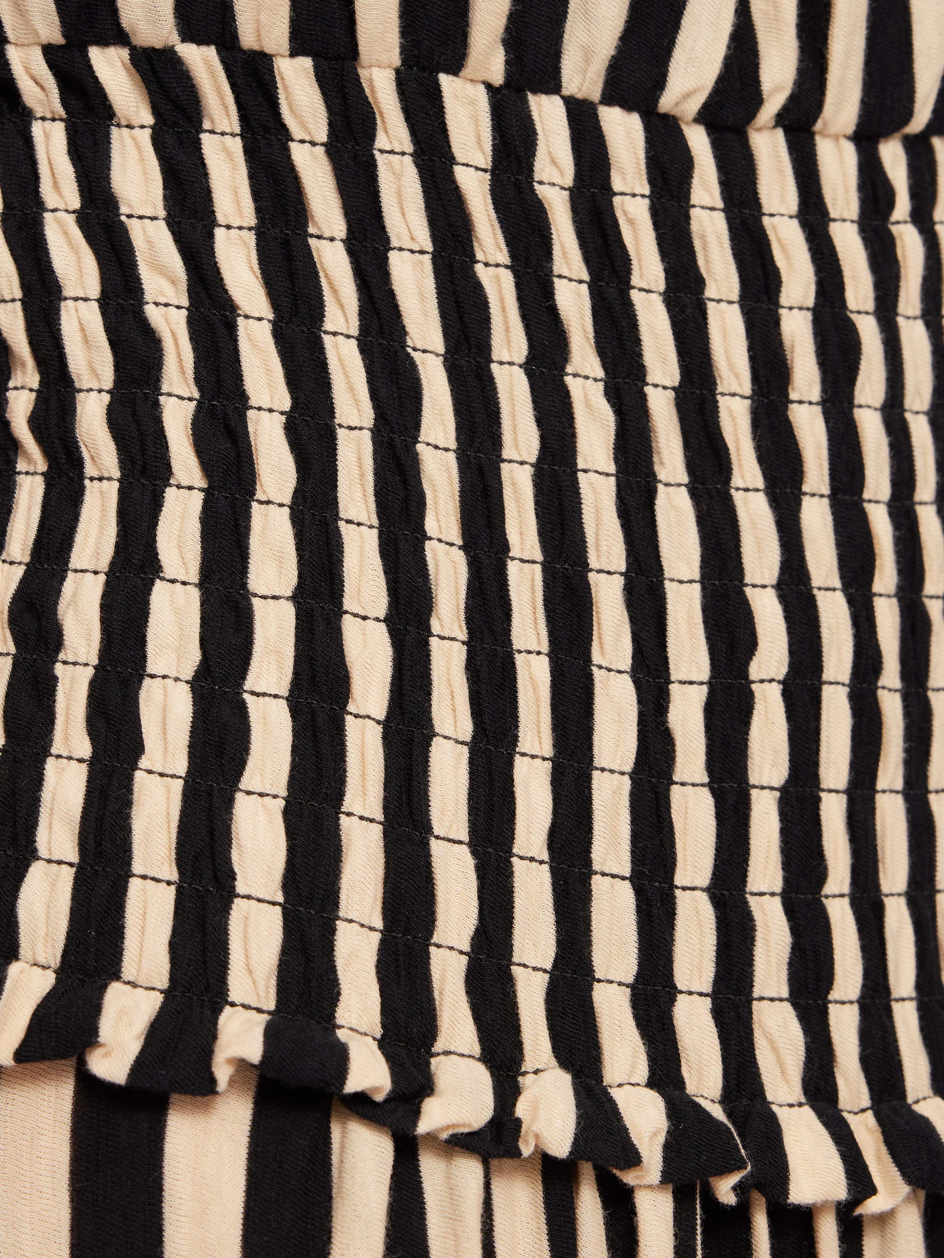 Stripe Jersey Dress | Black - Image 6