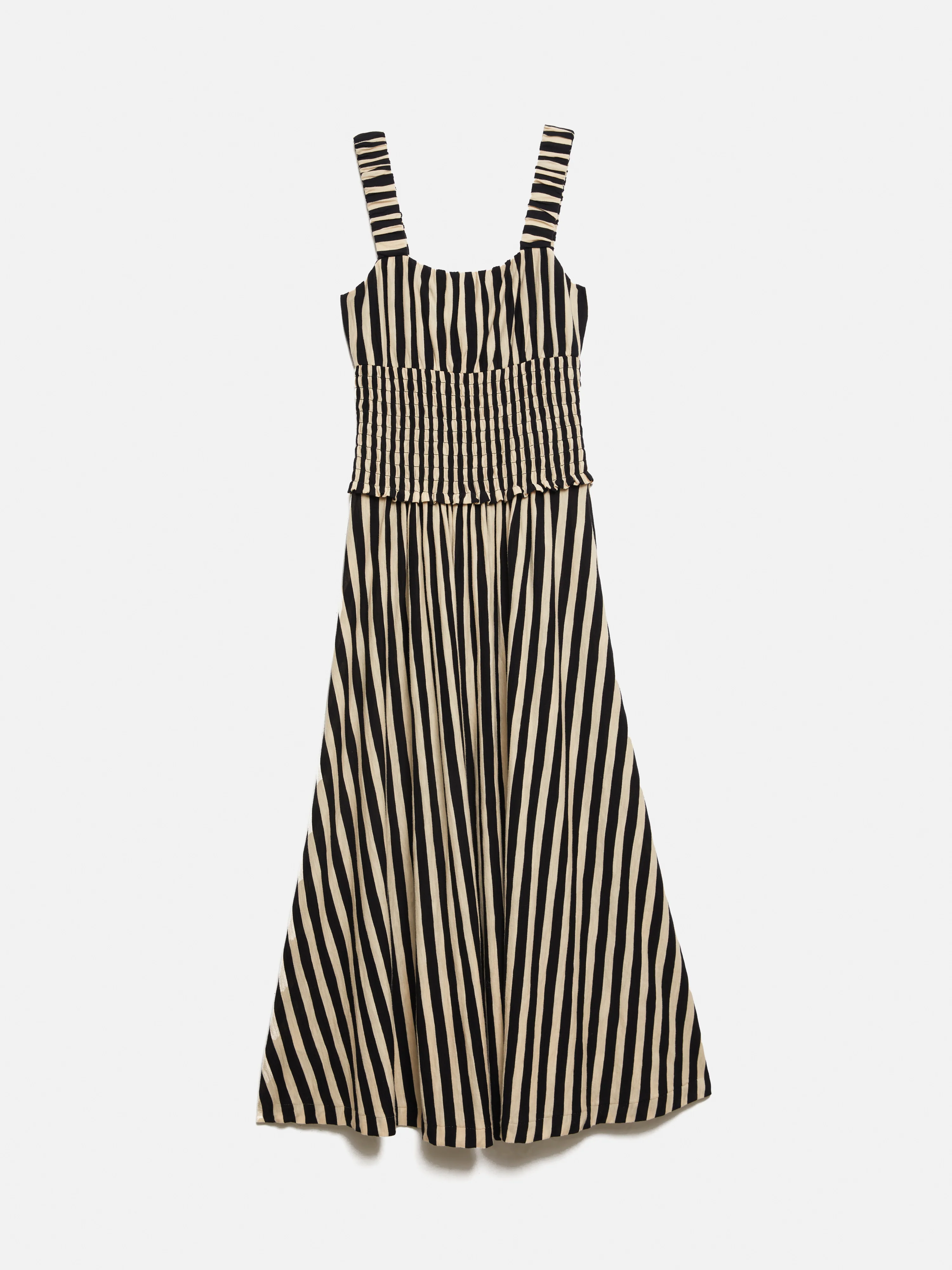Stripe Jersey Dress | Black - Image 7