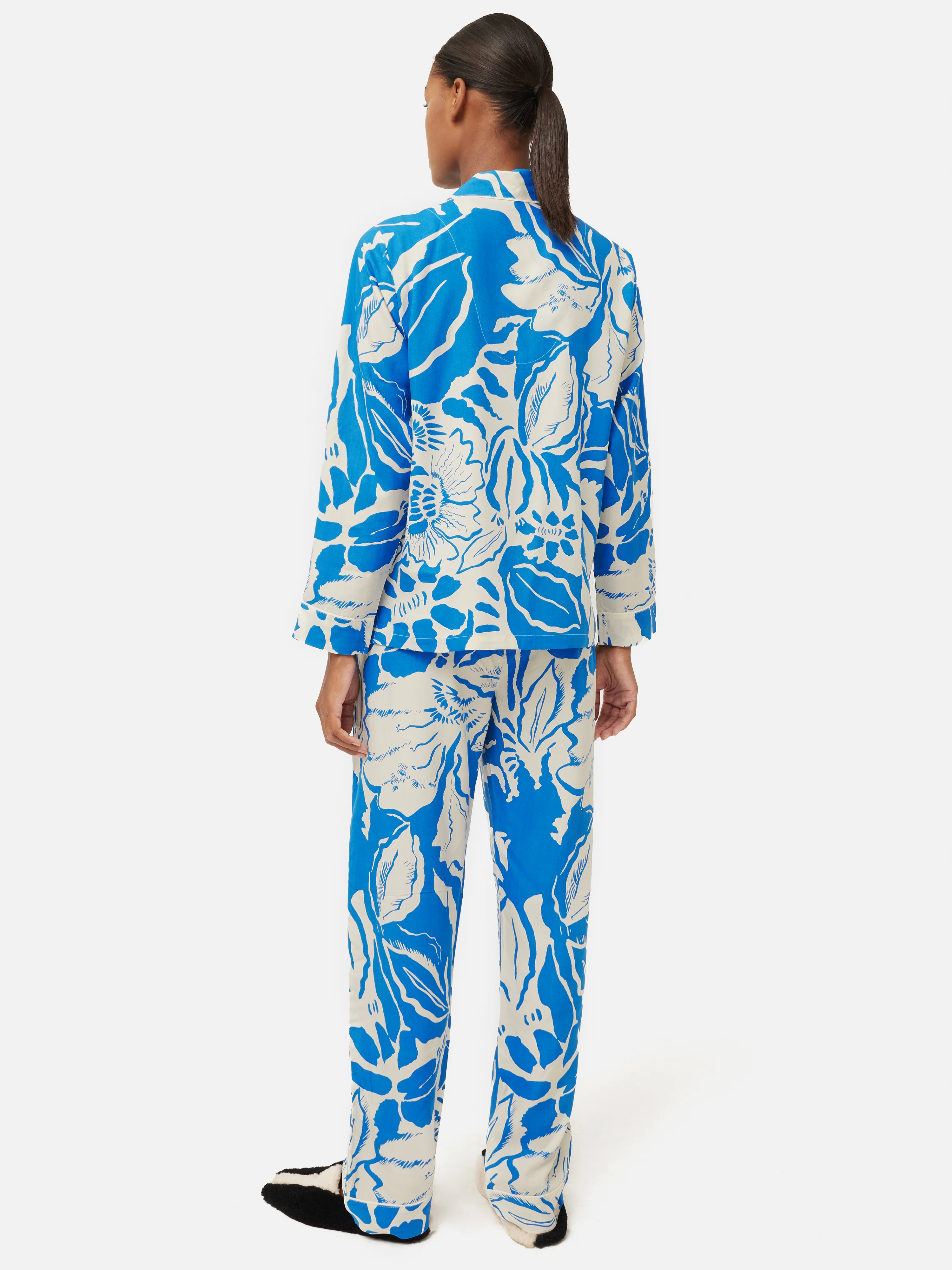 Strokes Floral Pyjama | Blue - Image 5